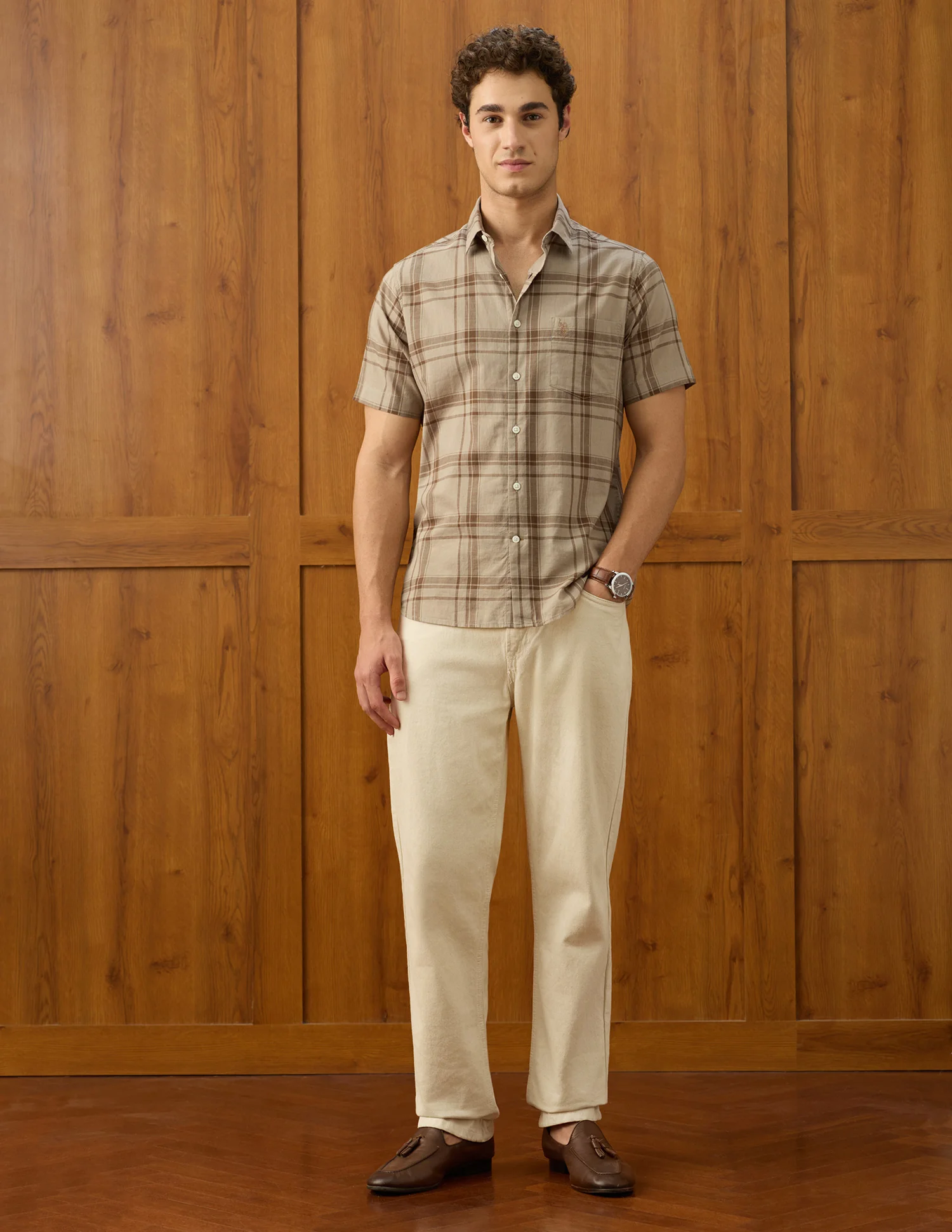 Windowpane Checked Elvenado Shirt - Image 3
