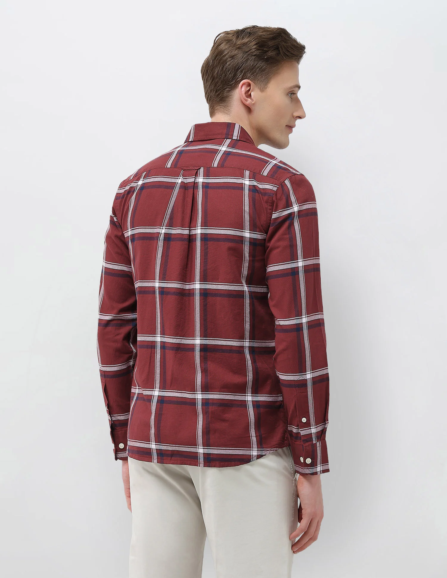 Windowpane Checked New Port Marina Shirt - Image 5
