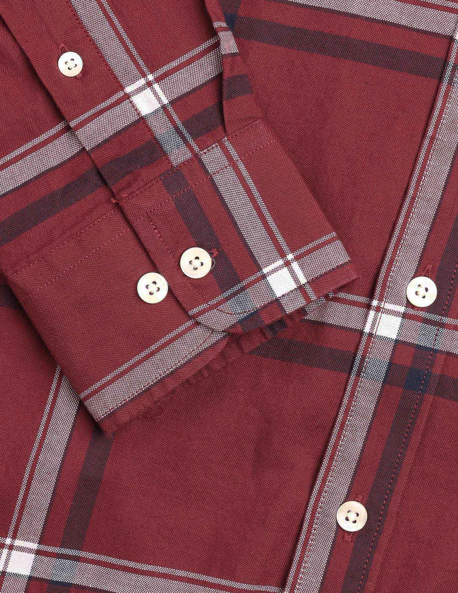 Windowpane Checked New Port Marina Shirt - Image 8
