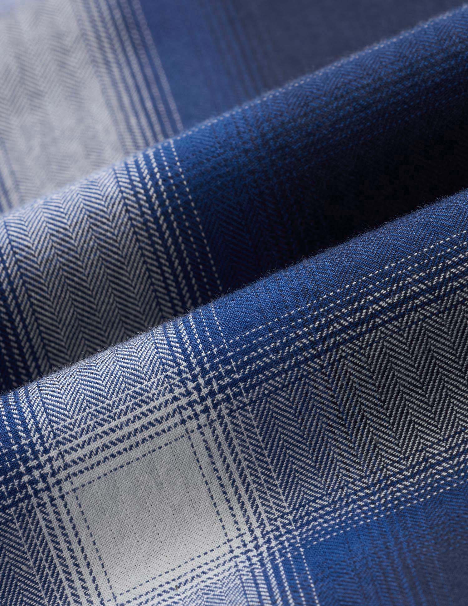 Windowpane Checked Pure Cotton Shirt - Image 2