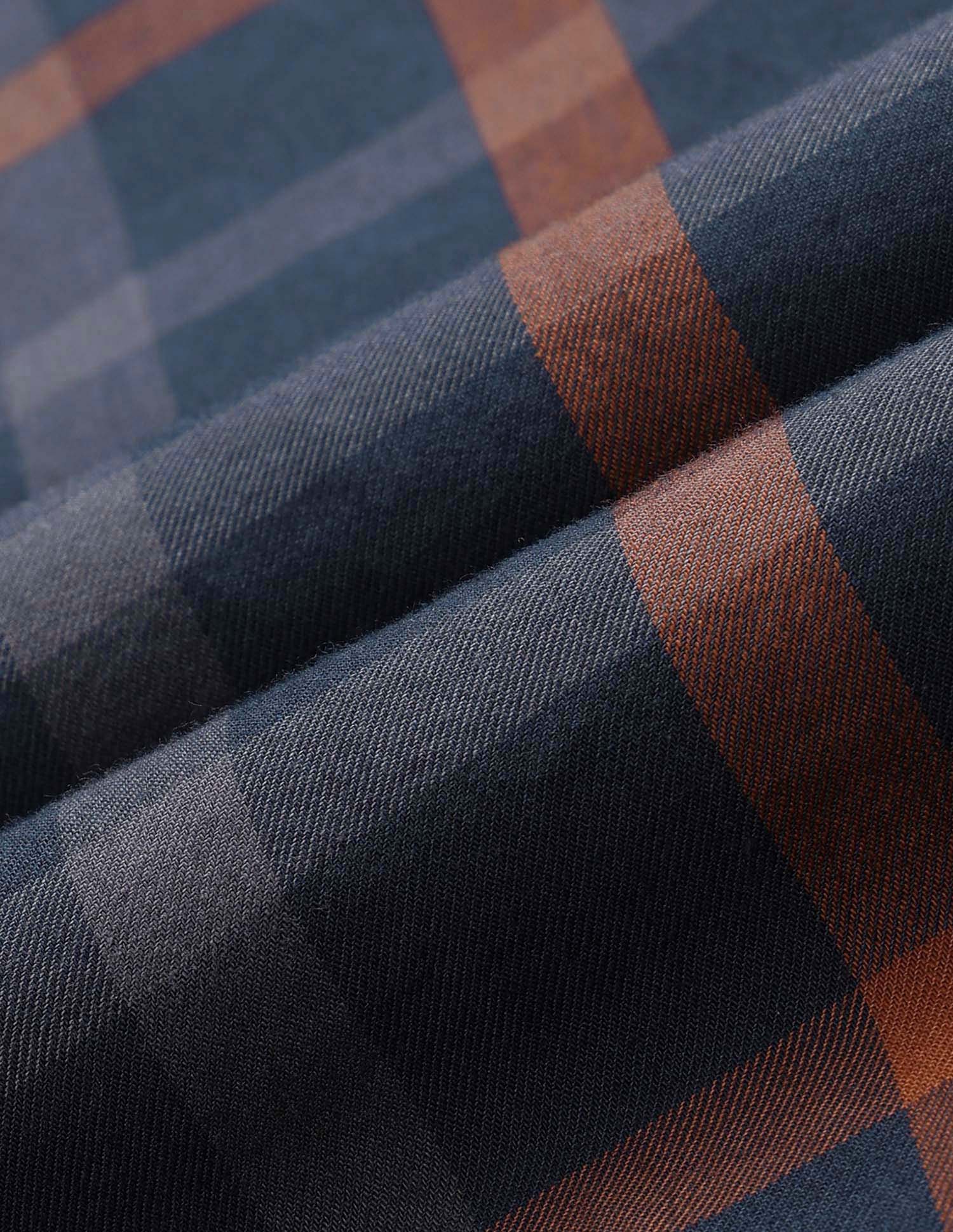Windowpane Checked Pure Cotton Shirt - Image 2