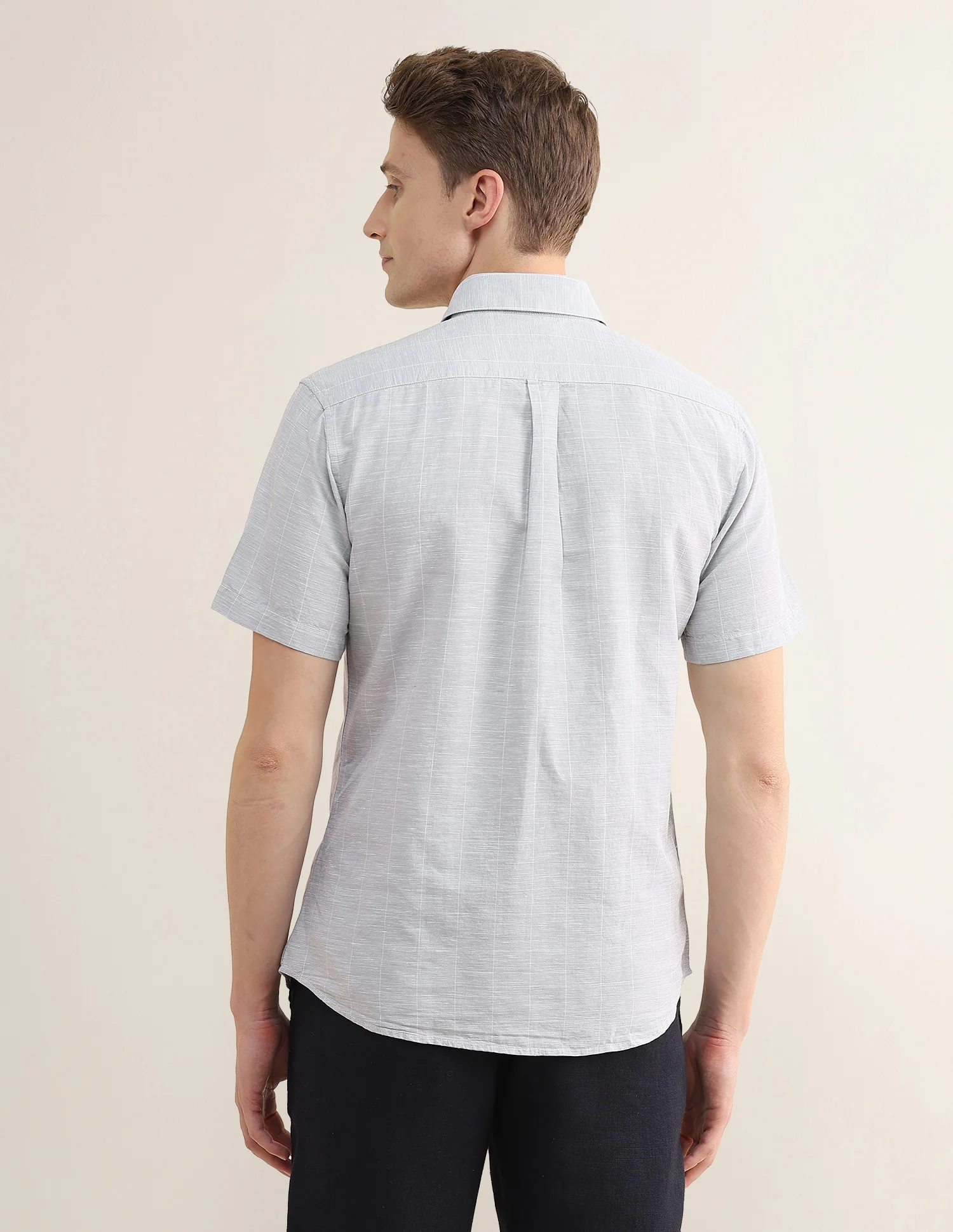 Windowpane Checked Regular Fit Shirt - Image 5