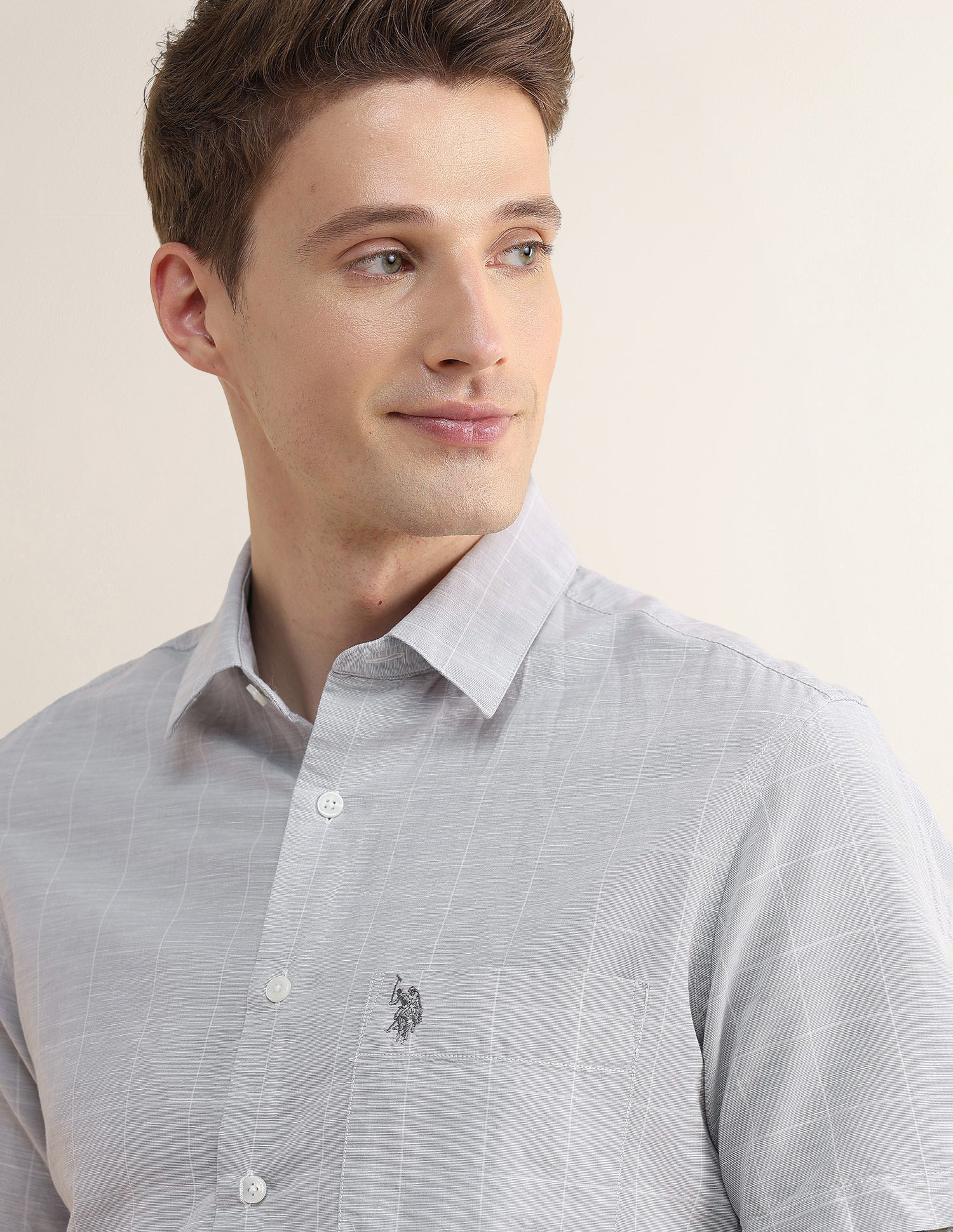 Windowpane Checked Regular Fit Shirt - Image 7