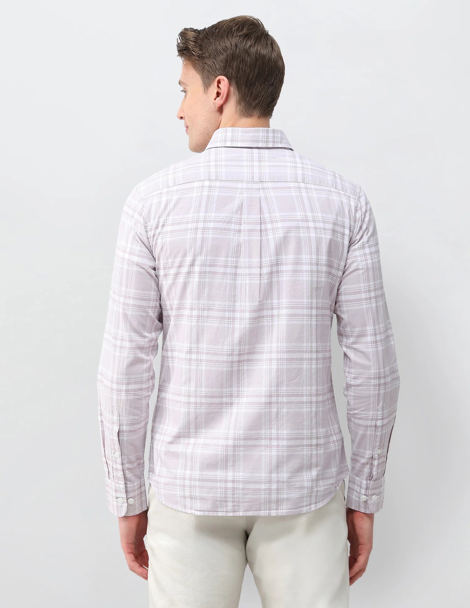 Windowpane Checked Regular Fit Shirt - Image 5