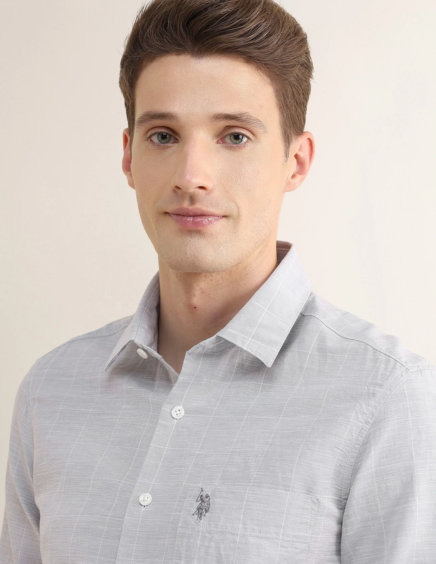 Windowpane Checked Regular Fit Shirt - Image 7