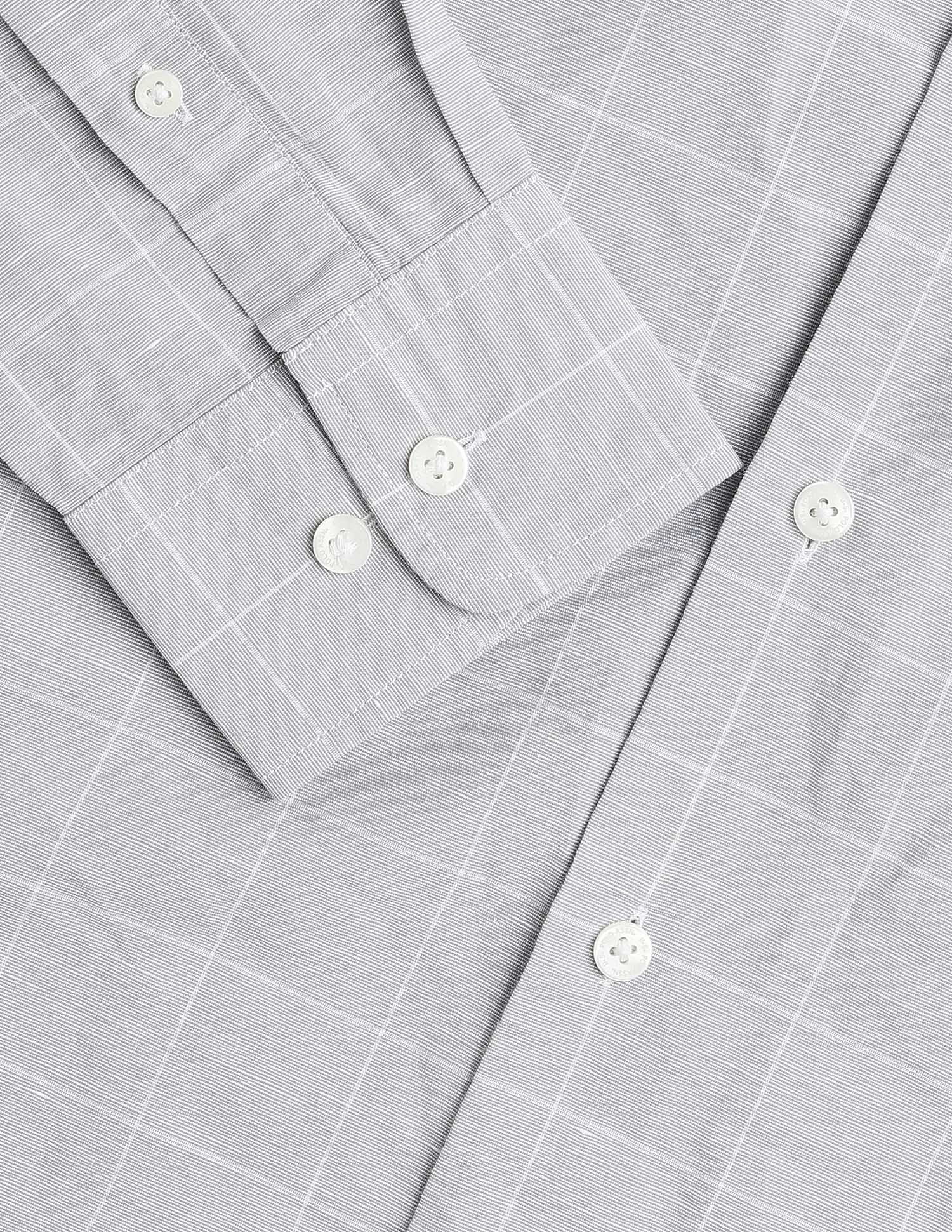 Windowpane Checked Regular Fit Shirt - Image 8