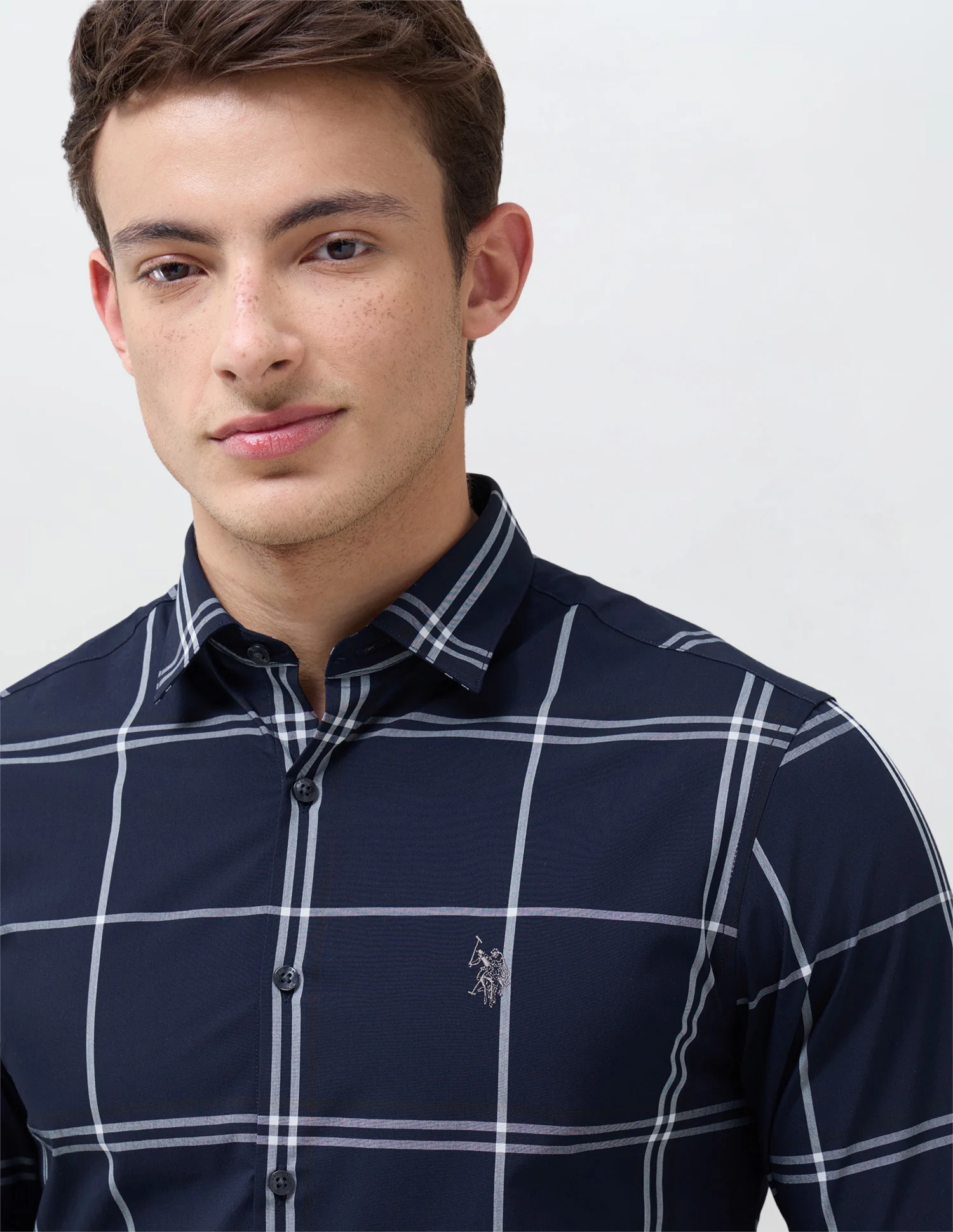 Windowpane Checked Regular Fit Shirt - Image 7