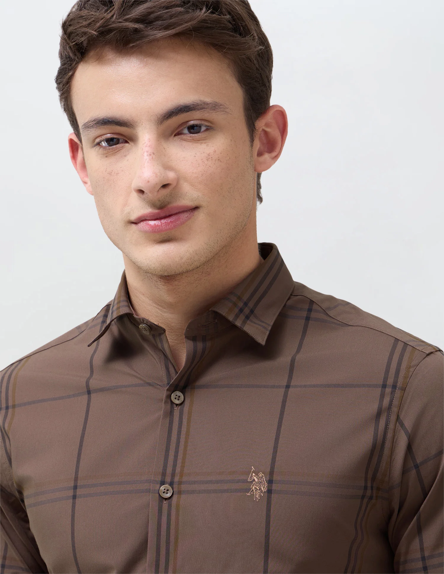 Windowpane Checked Regular Fit Shirt - Image 7