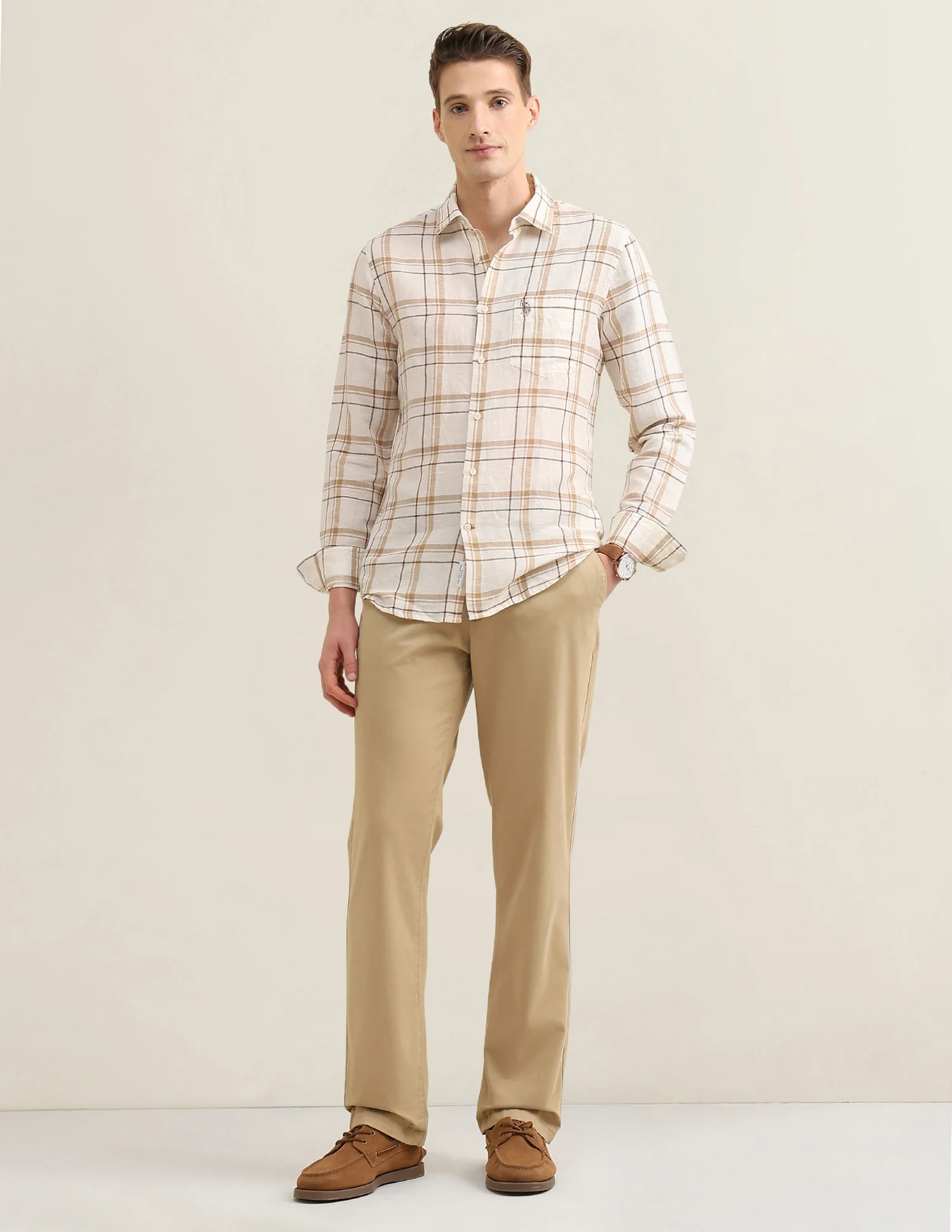 Windowpane Checked Sotogrande Shirt - Image 3