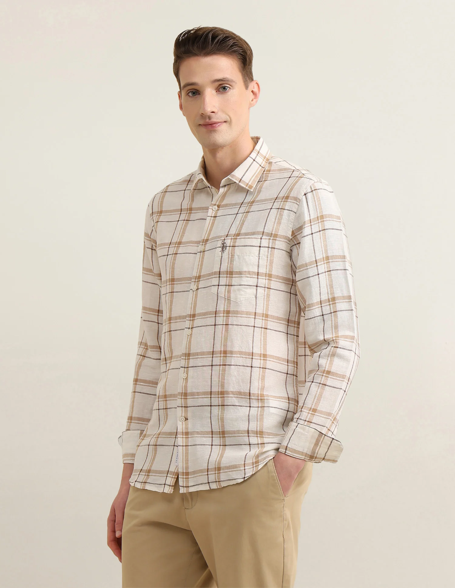 Windowpane Checked Sotogrande Shirt - Image 4
