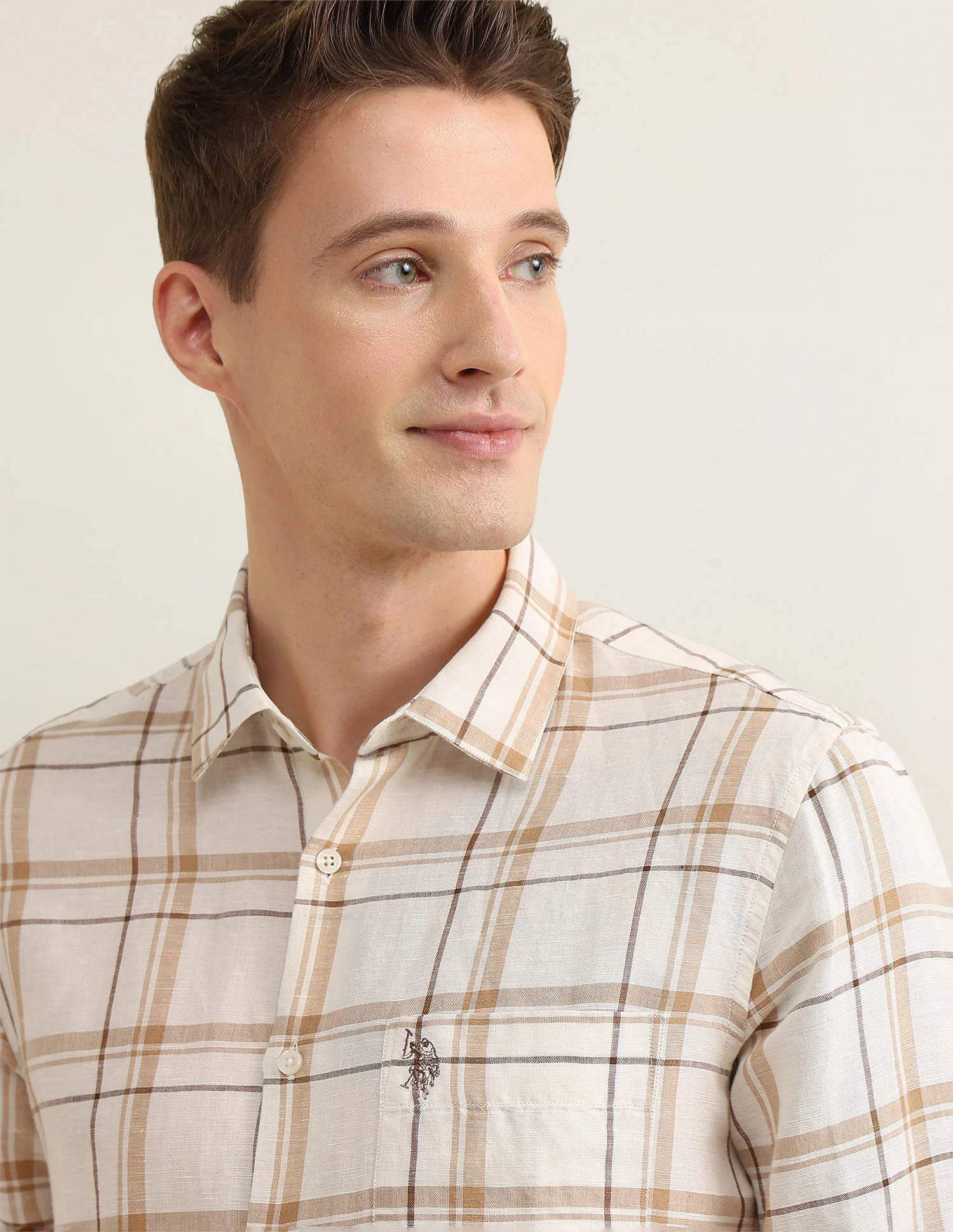 Windowpane Checked Sotogrande Shirt - Image 7