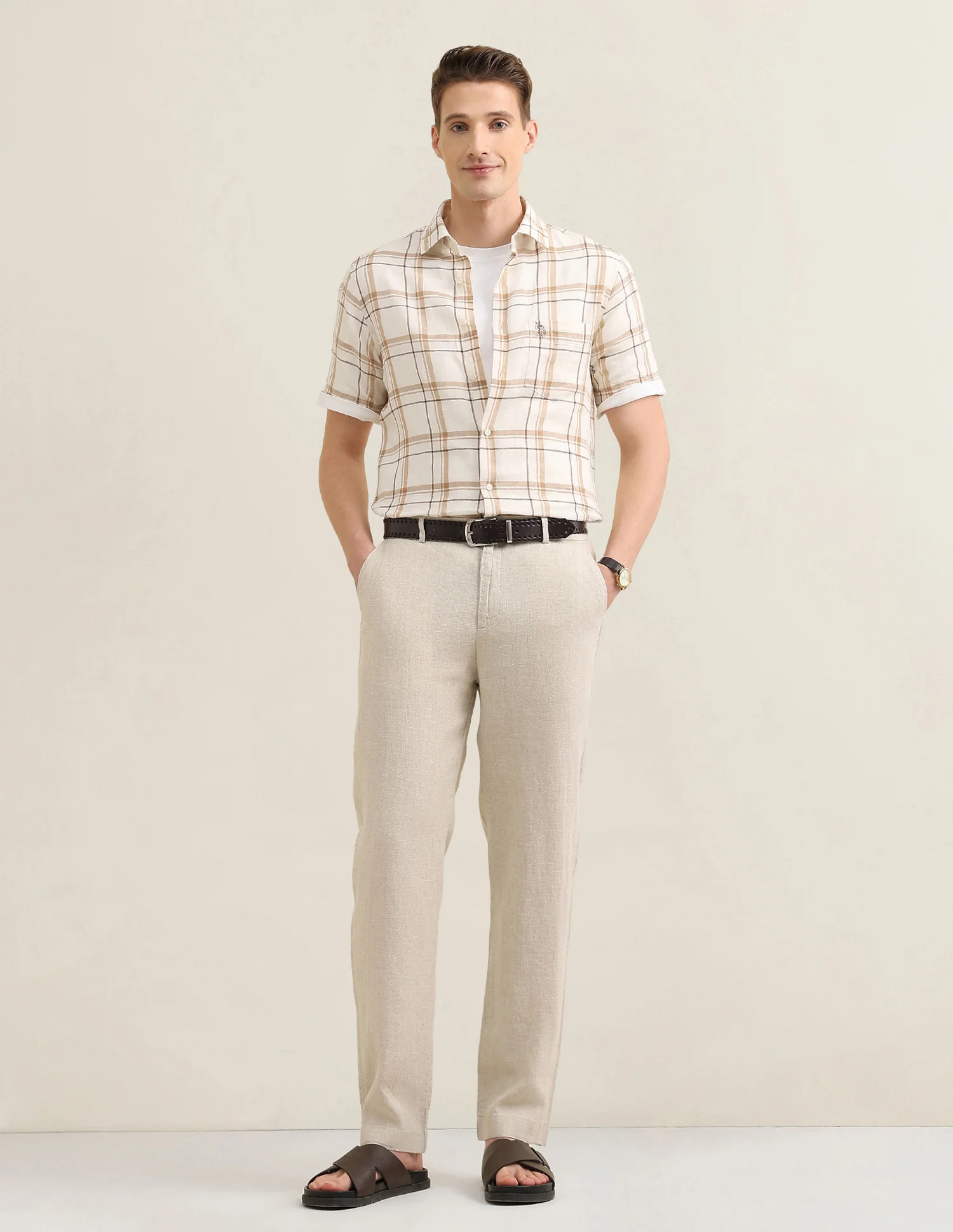 Windowpane Checked Sotogrande Shirt - Image 3