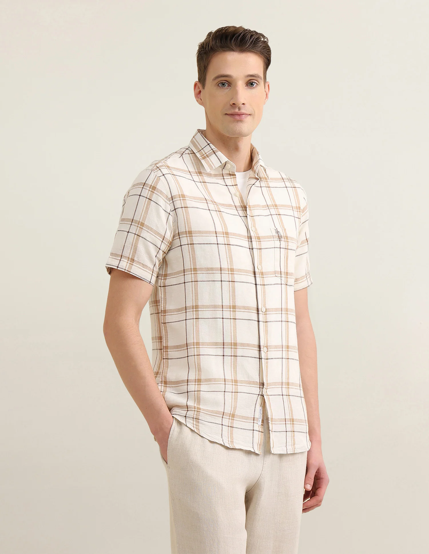 Windowpane Checked Sotogrande Shirt - Image 4