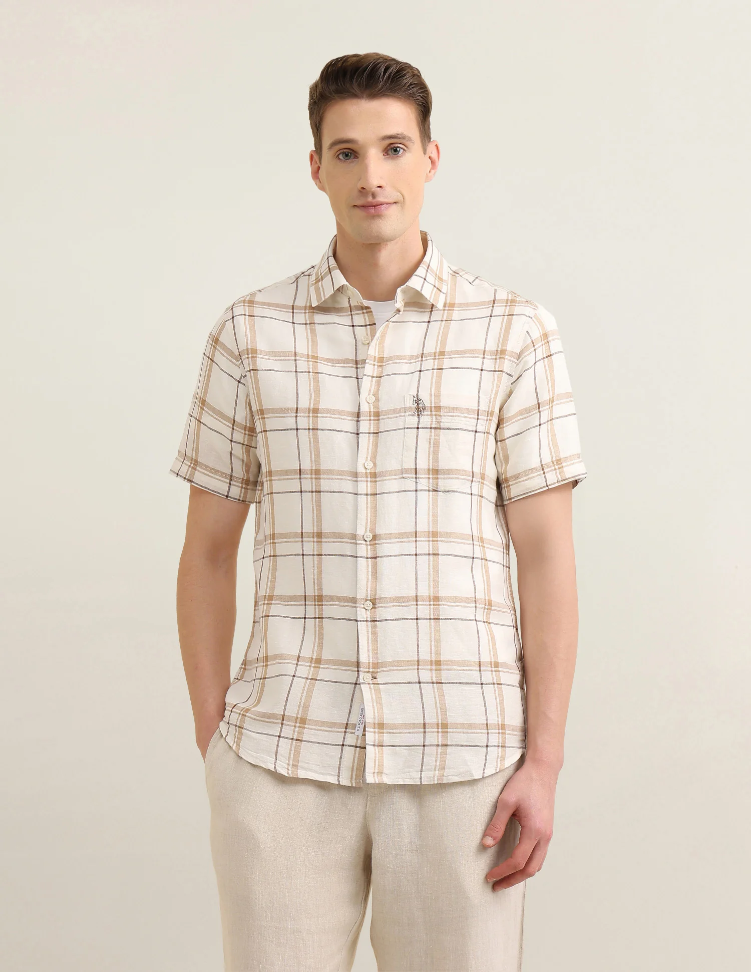 Windowpane Checked Sotogrande Shirt - Image 6