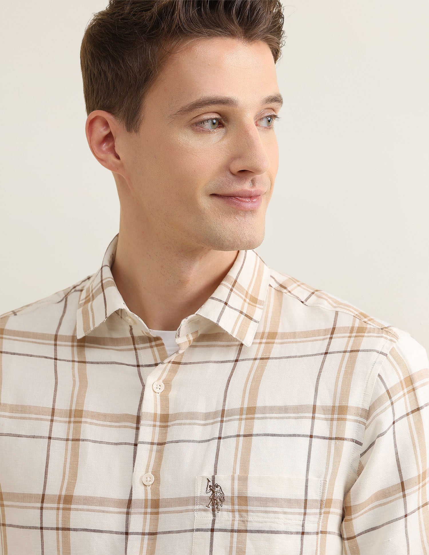 Windowpane Checked Sotogrande Shirt - Image 7
