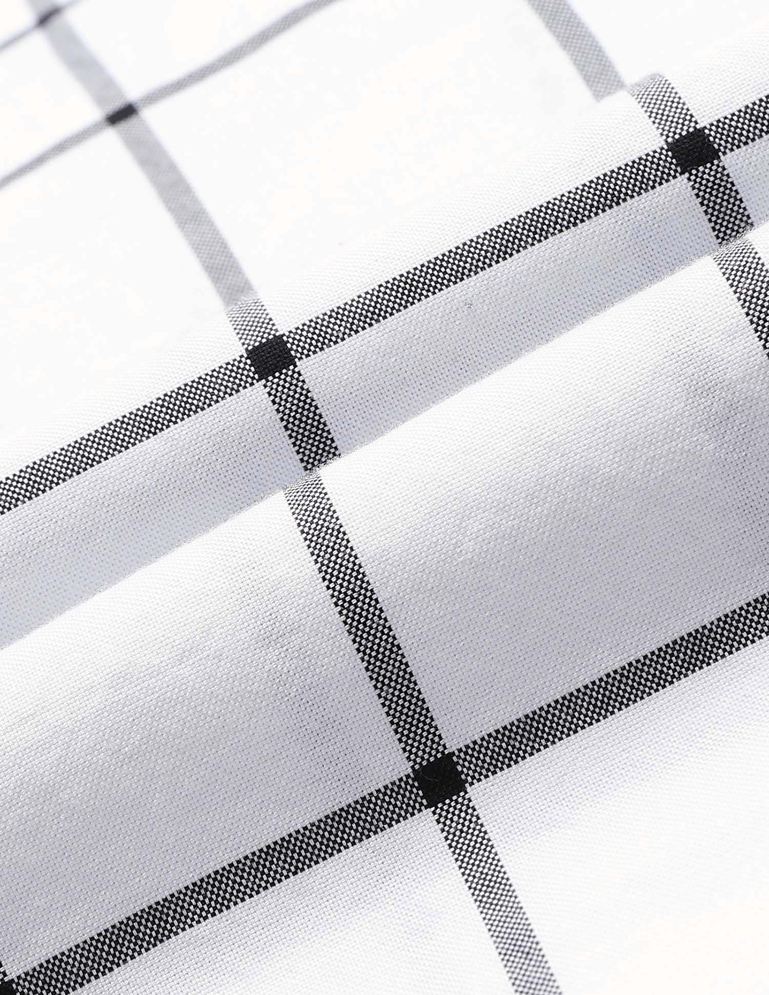 Windowpane Checked Tailored Fit Shirt - Image 2