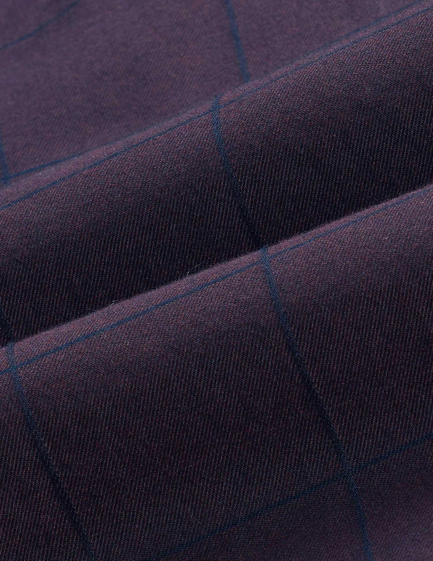 Windowpane Checked Tailored Fit Shirt - Image 2