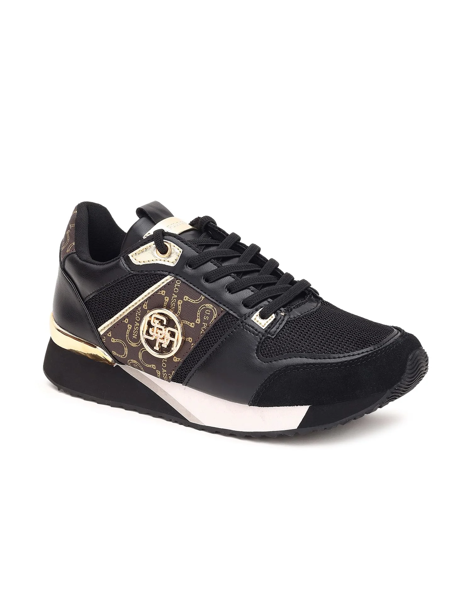 Metallic Accent Colour Block Stella Sneakers - Image 2