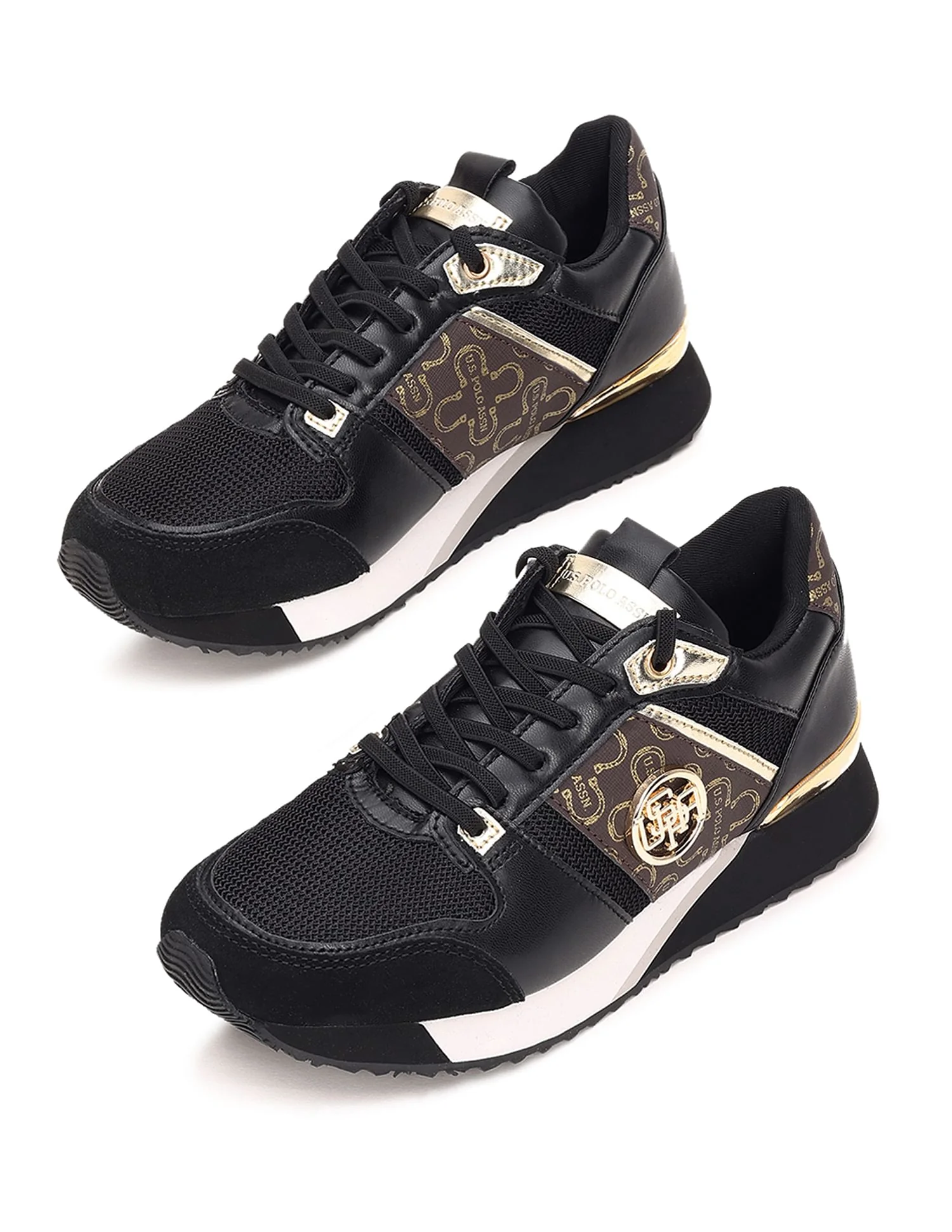 Metallic Accent Colour Block Stella Sneakers - Image 3