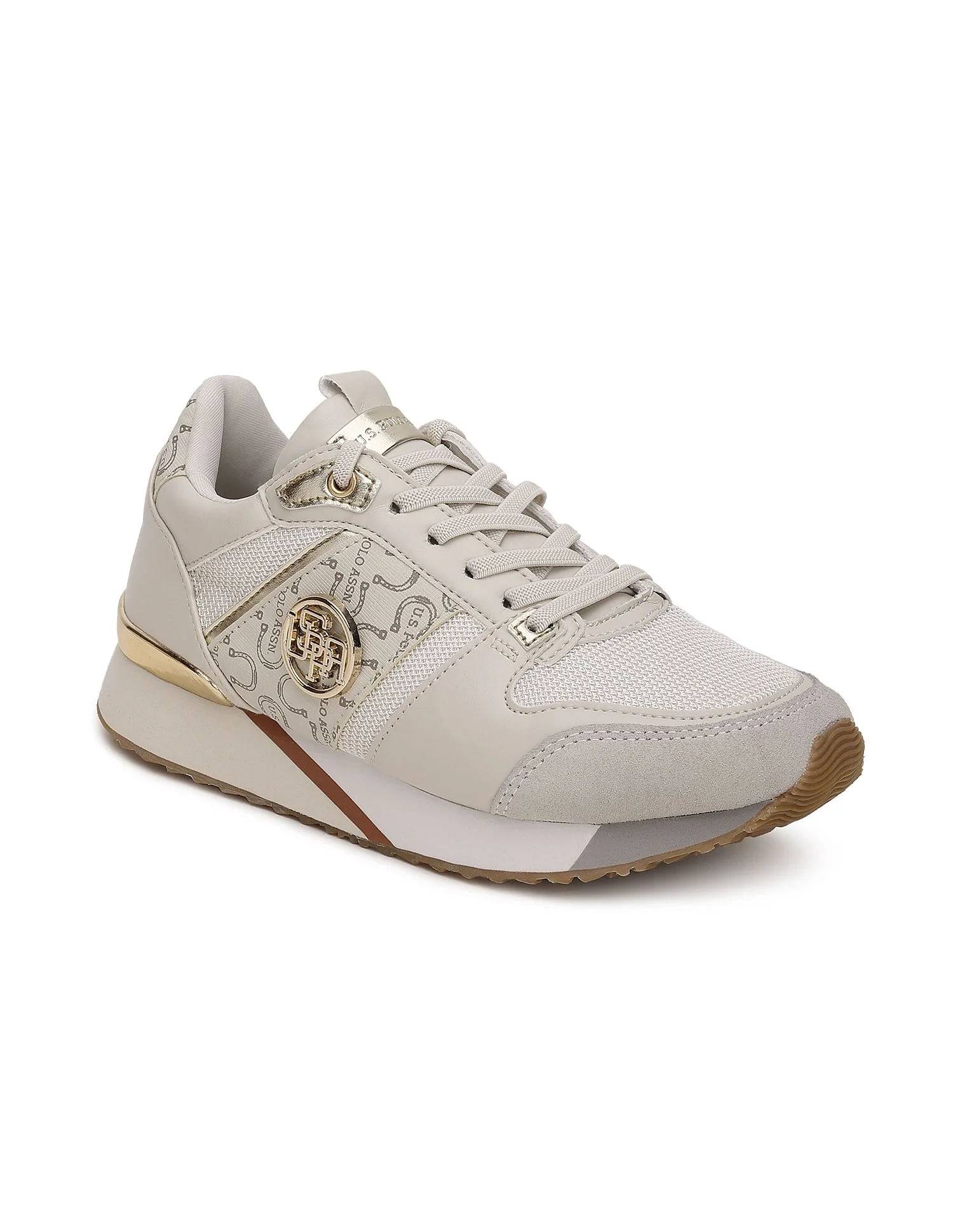 Metallic Accent Panelled Stella Sneakers - Image 2