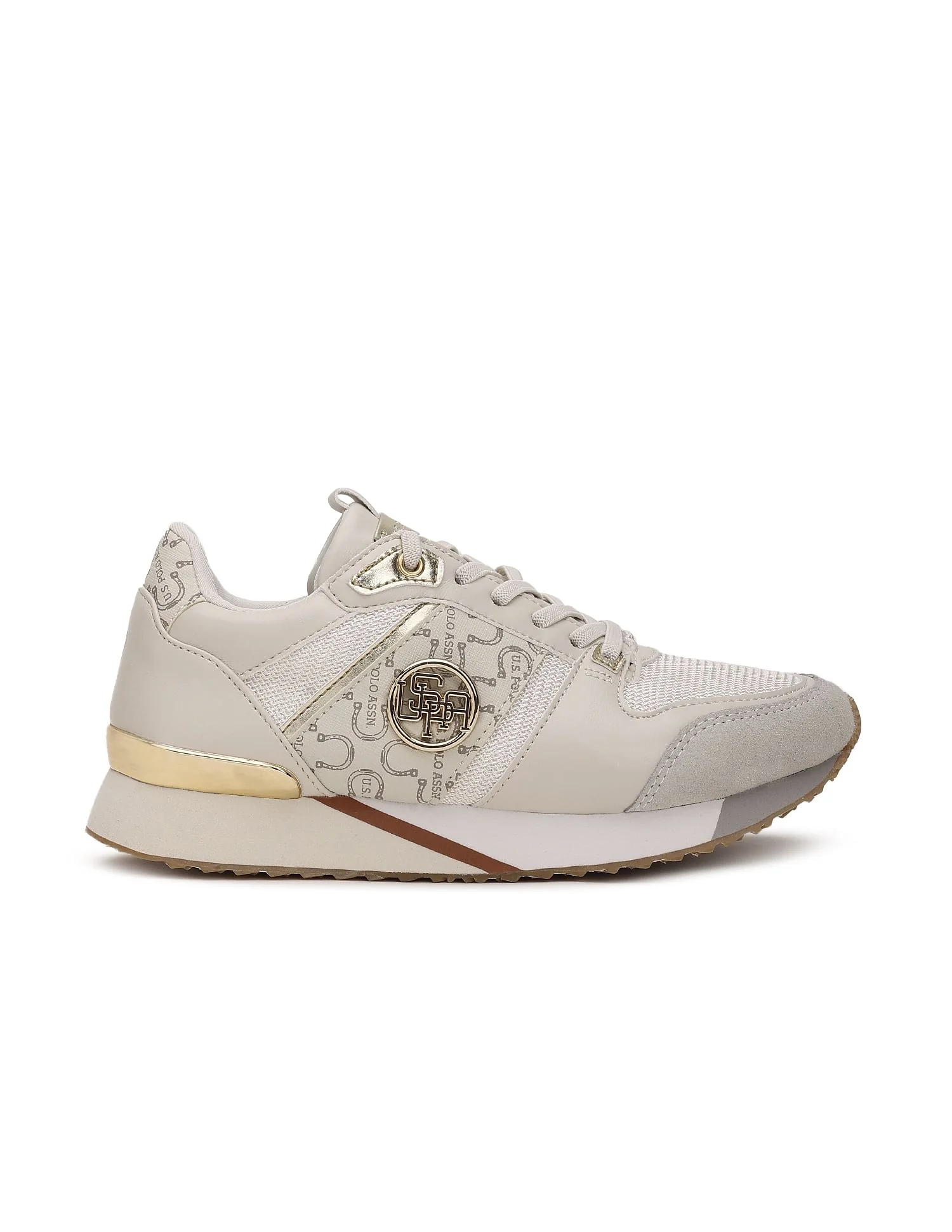 Metallic Accent Panelled Stella Sneakers - Image 5