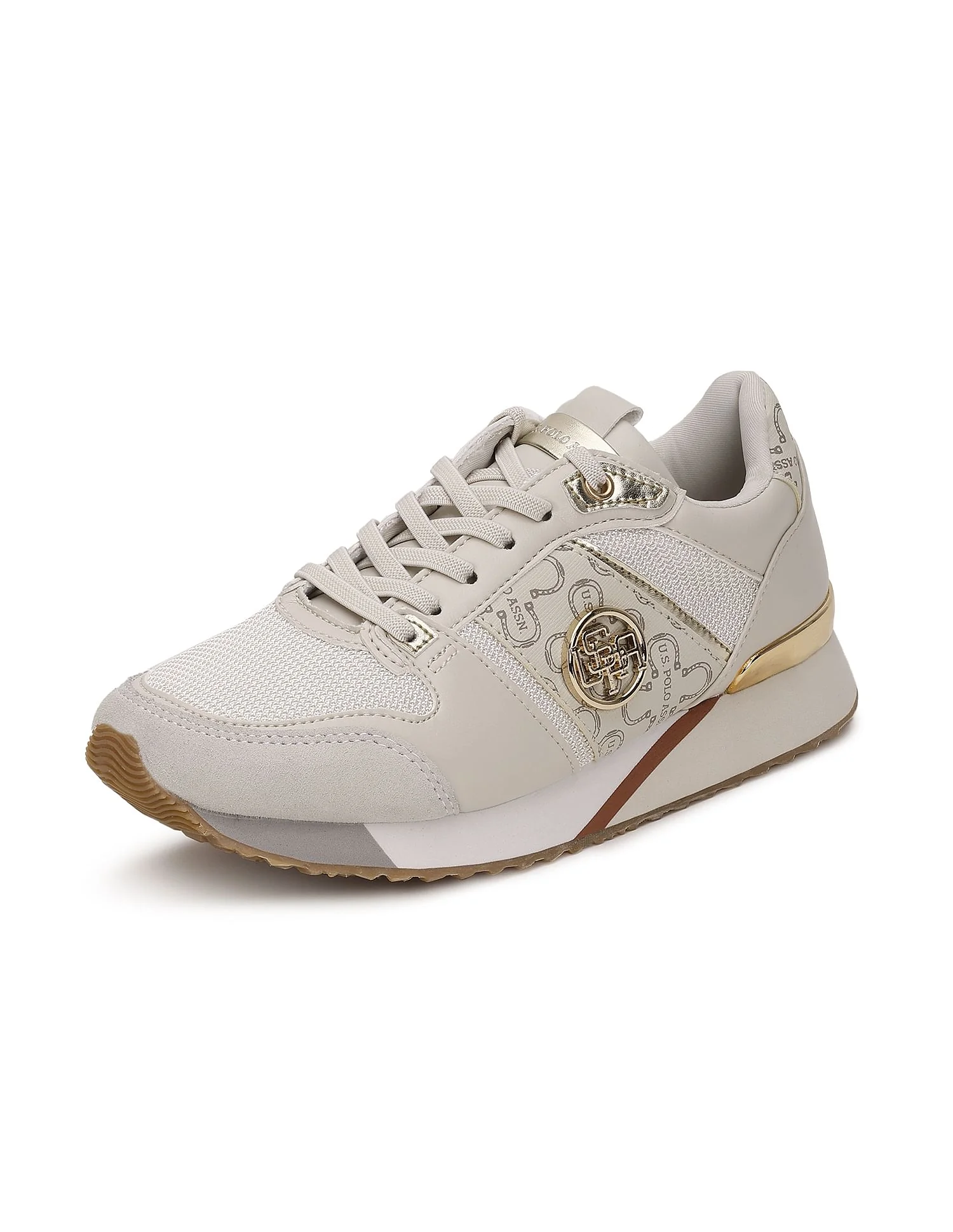 Metallic Accent Panelled Stella Sneakers - Image 7