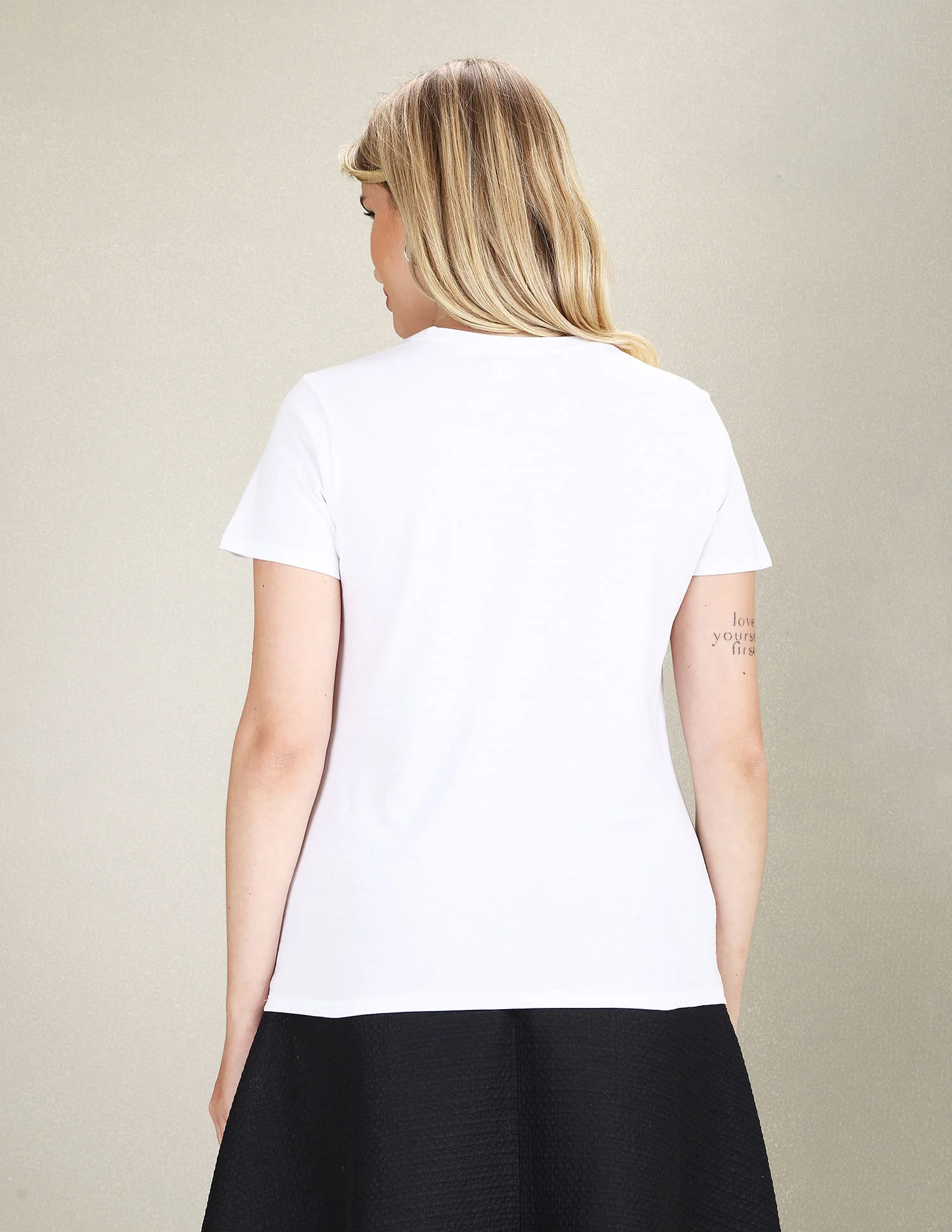 Metallic Brand Print Cotton T-Shirt - Image 5