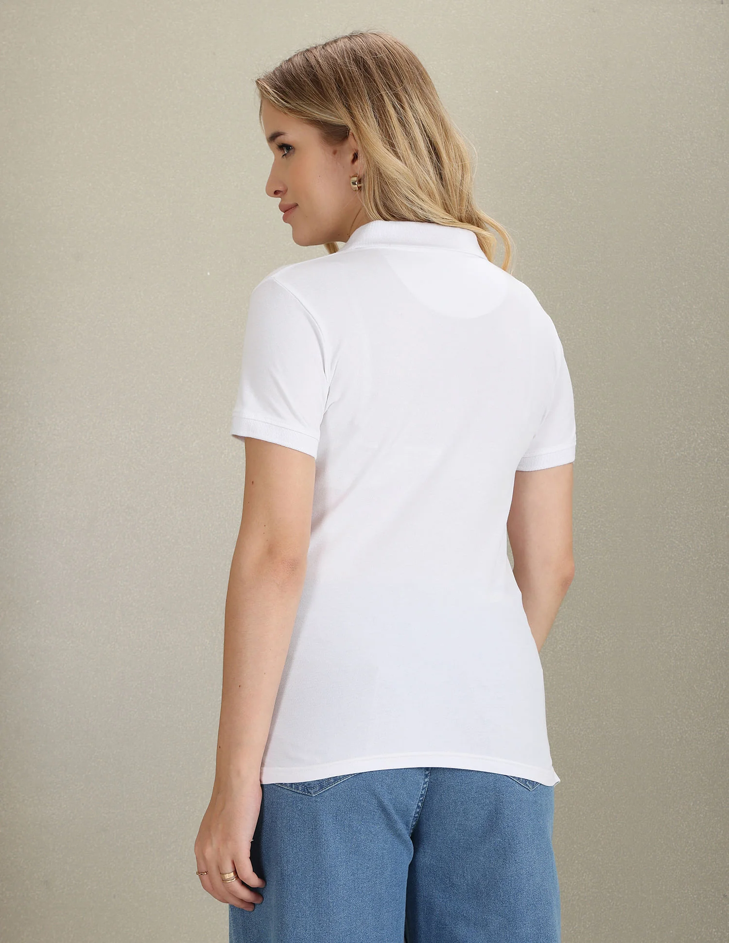 Metallic Logo Pique Polo Shirt - Image 5