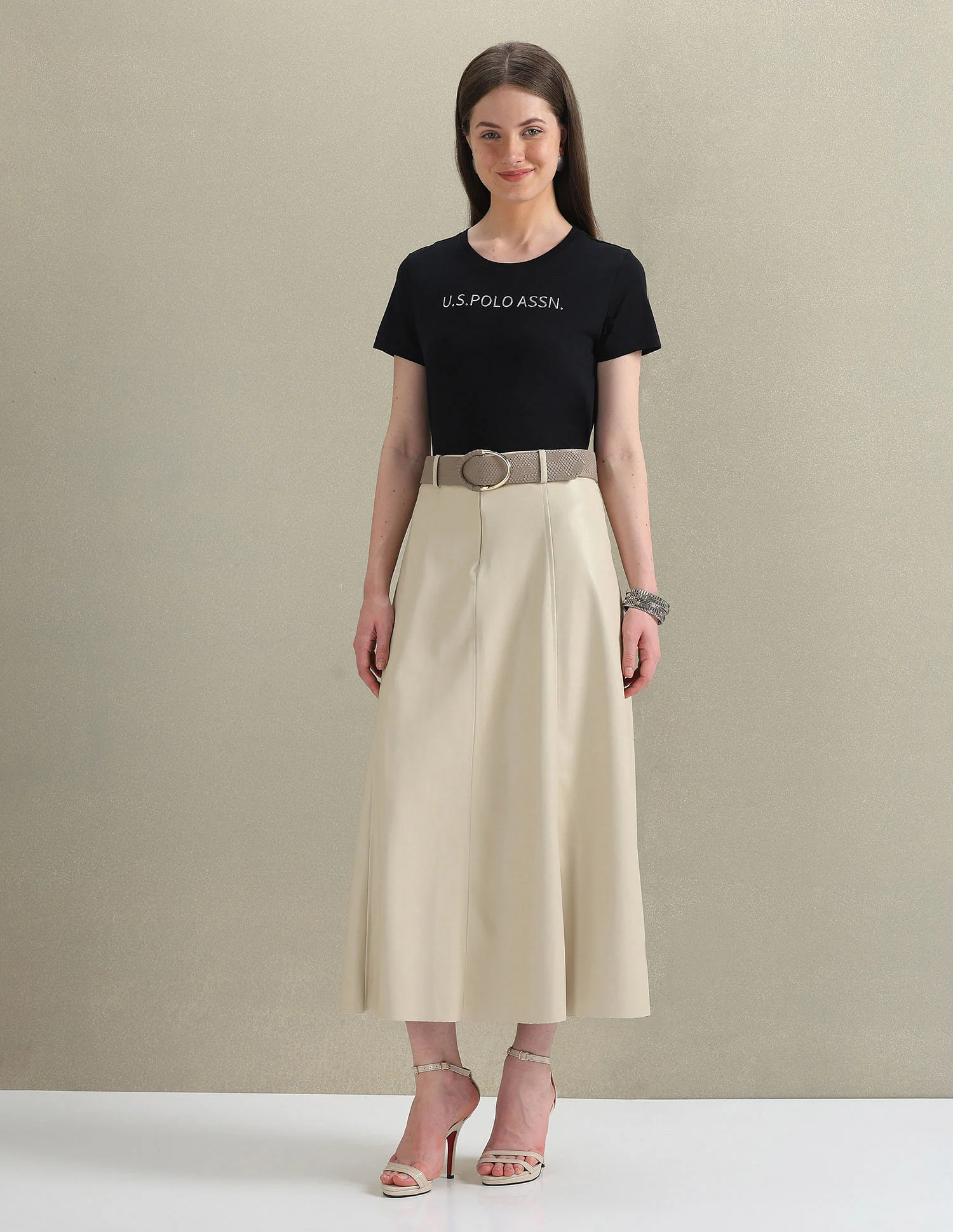 Metallic Logo Pure Cotton T-Shirt - Image 3