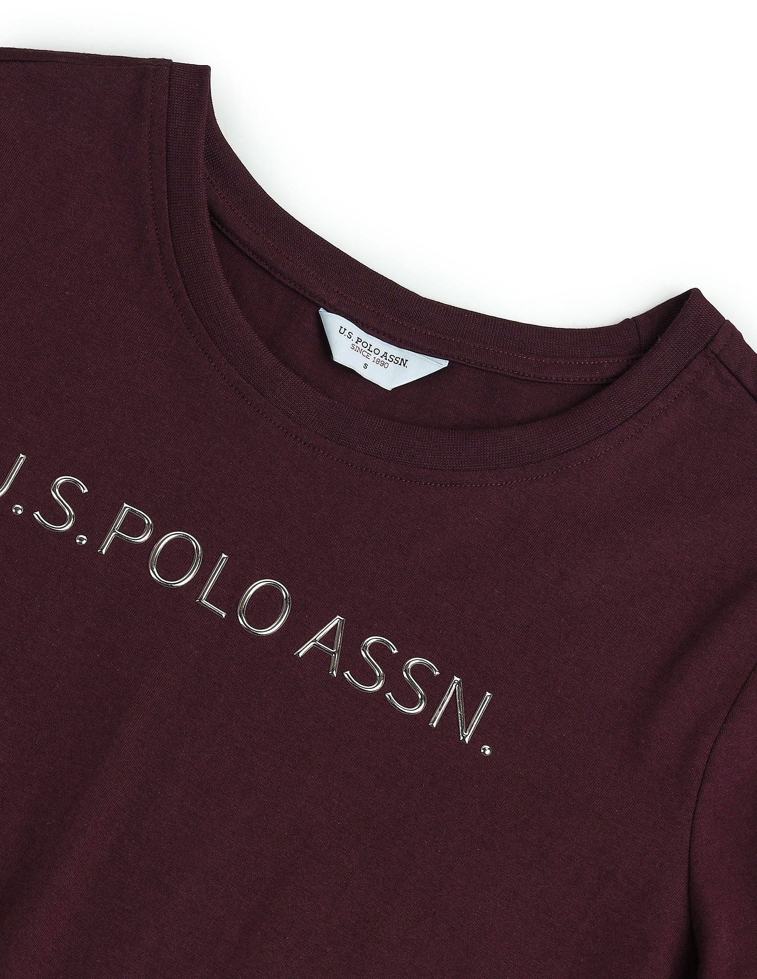 Metallic Logo Pure Cotton T-Shirt - Image 2
