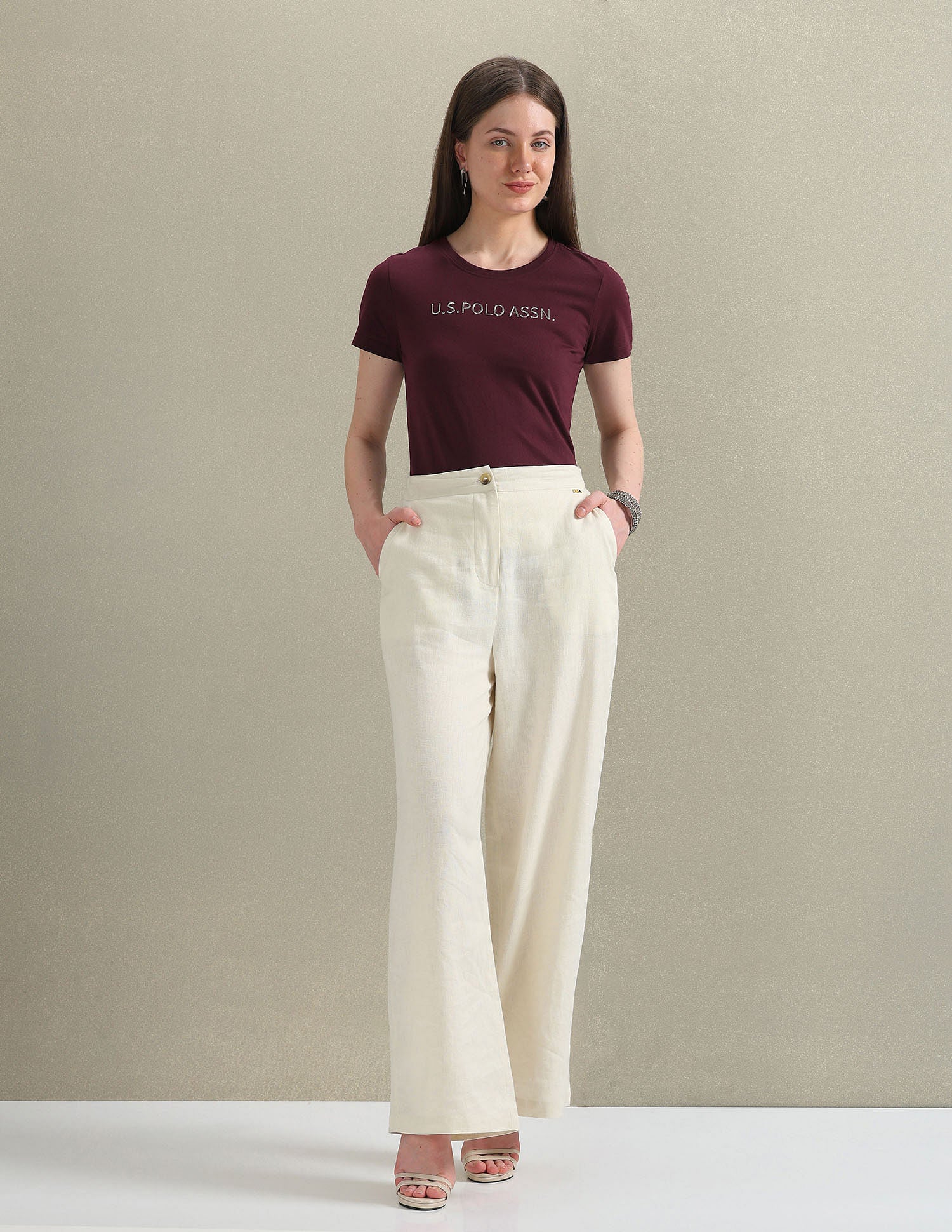 Metallic Logo Pure Cotton T-Shirt - Image 3
