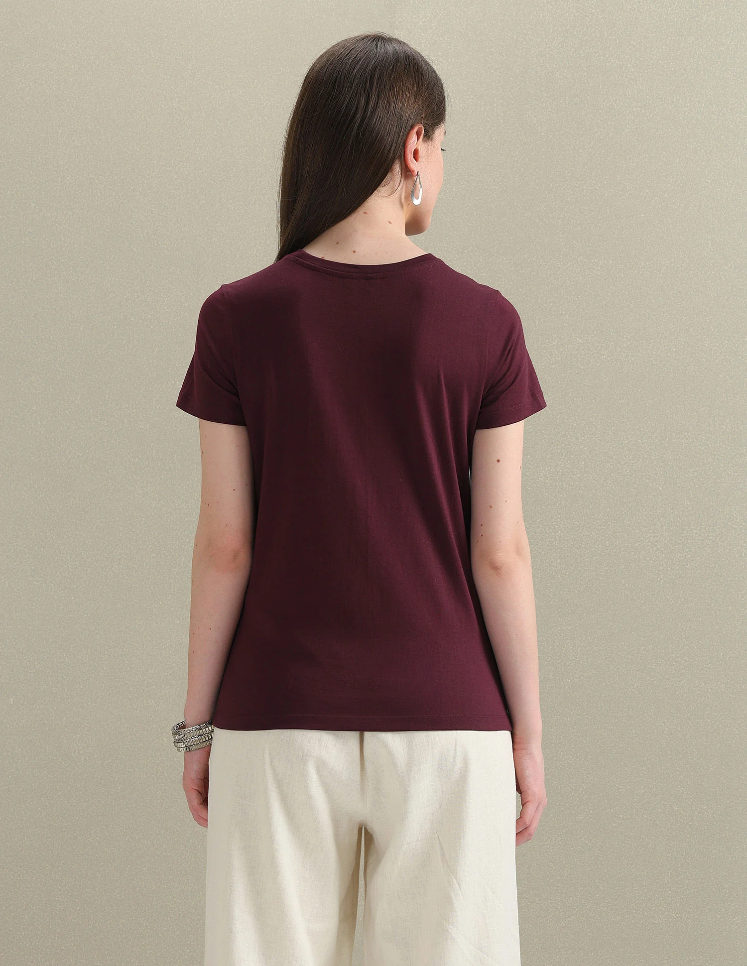 Metallic Logo Pure Cotton T-Shirt - Image 5
