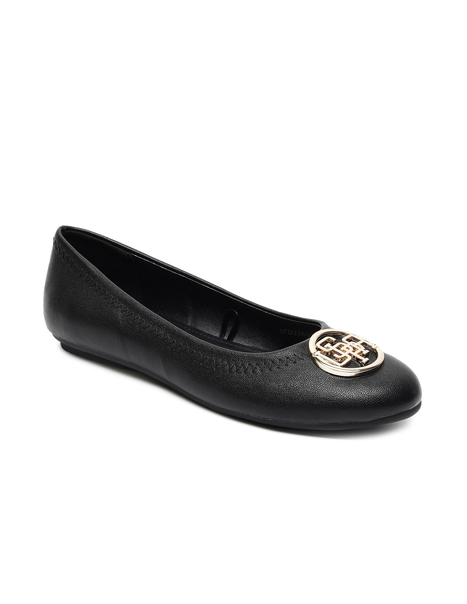 Metallic Logo Solid Ballerinas - Image 2