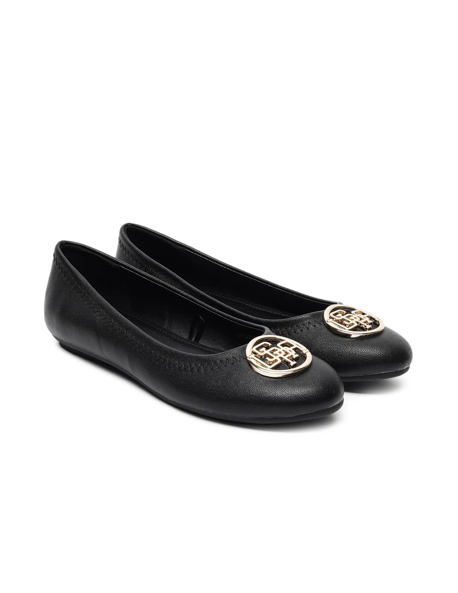 Metallic Logo Solid Ballerinas - Image 3