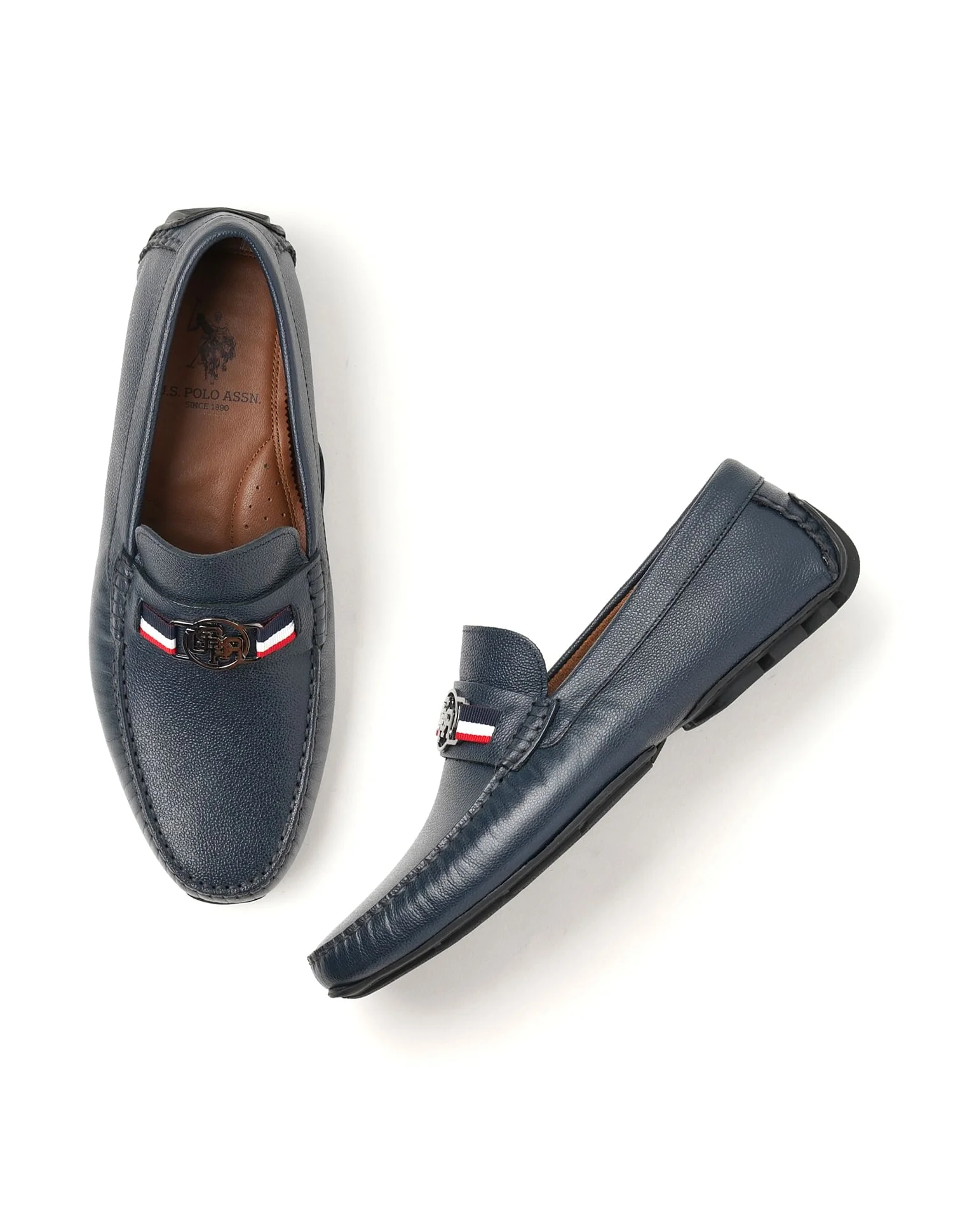 Metallic Logo Solid Hermes 5.0 Loafers - Image 2