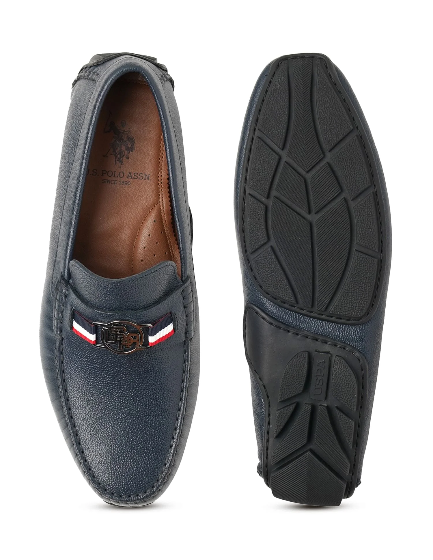 Metallic Logo Solid Hermes 5.0 Loafers - Image 5