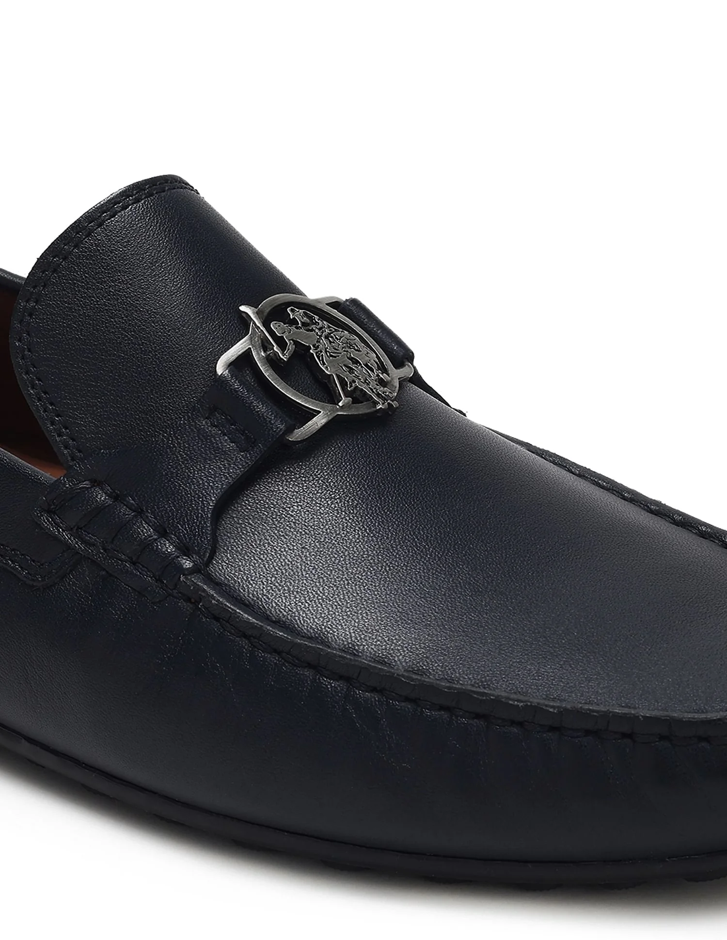 Men Metallic Logo Solid Raptor Slip On Shoes - Image 9
