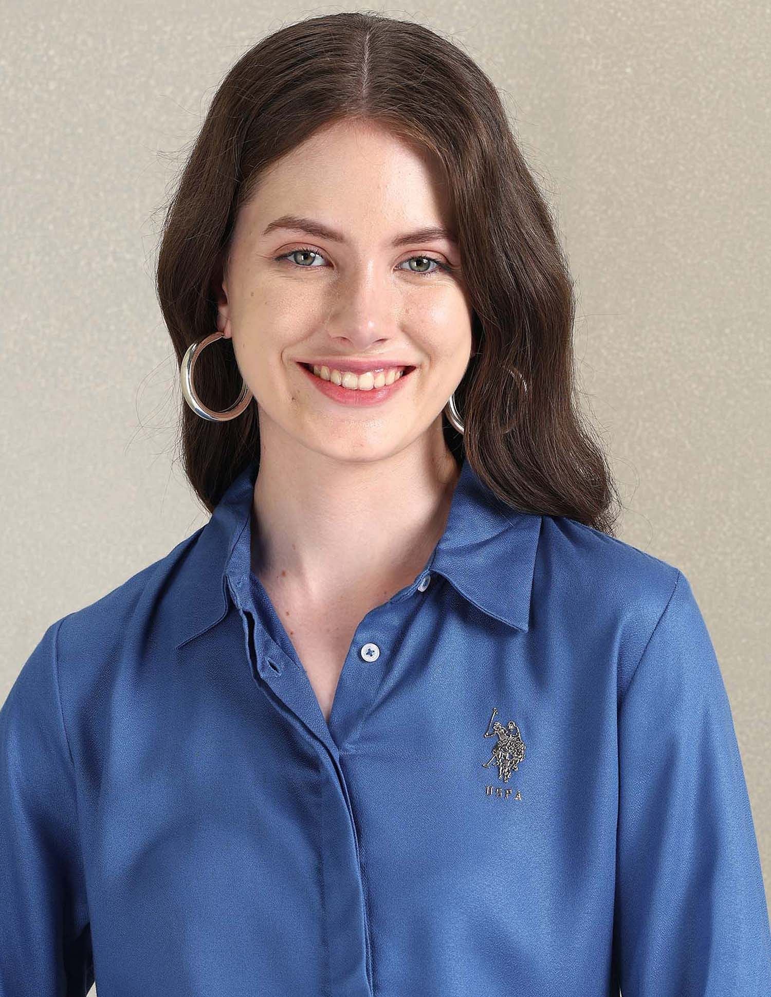 Metallic Logo Solid Shirt - Image 7