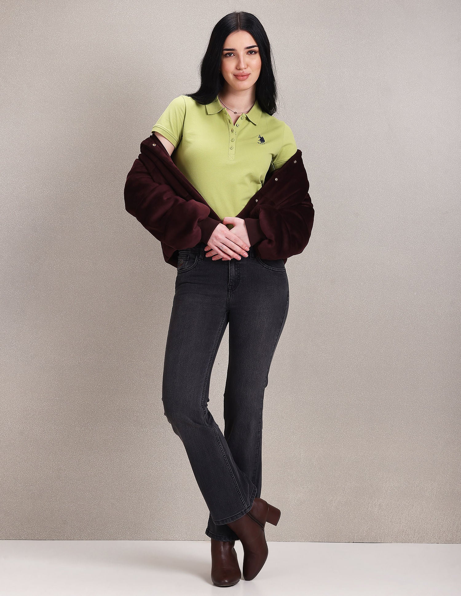 Mid Rise Bootcut Jeans - Image 3