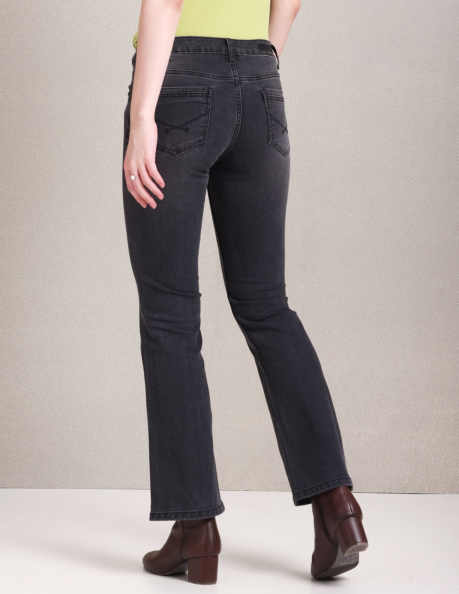 Mid Rise Bootcut Jeans - Image 5