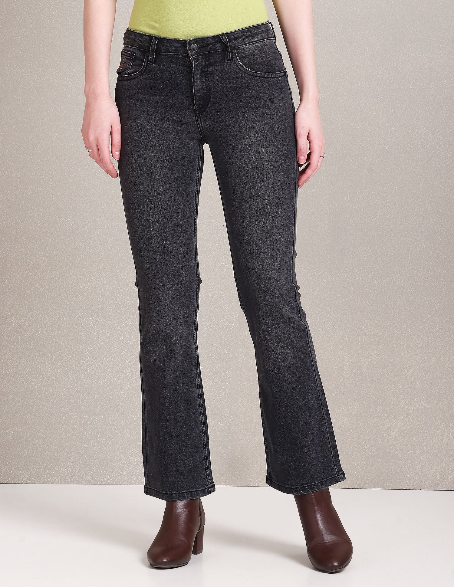 Mid Rise Bootcut Jeans - Image 6