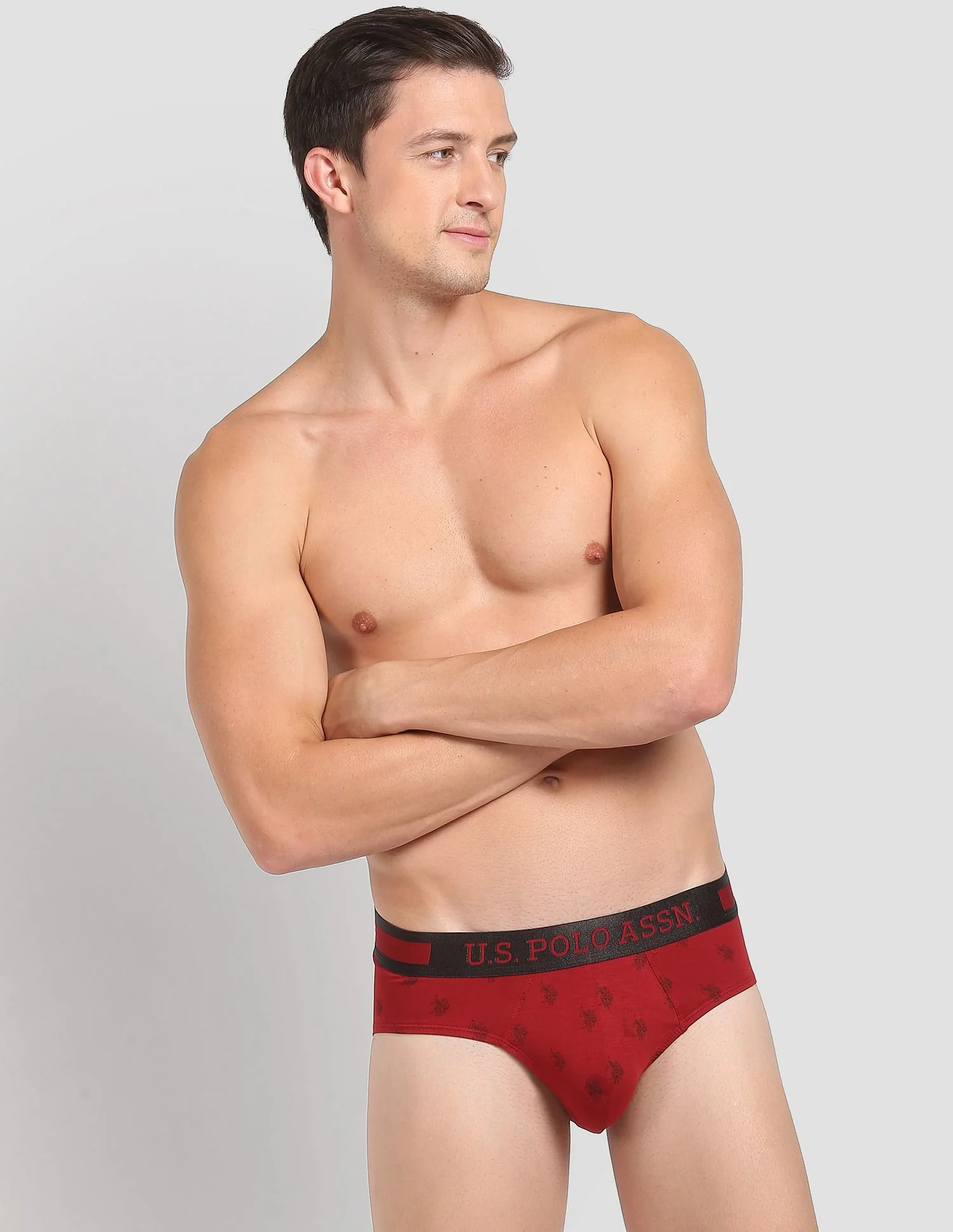 Mid Rise Brand Print PB002 Premium Briefs - Pack Of 1