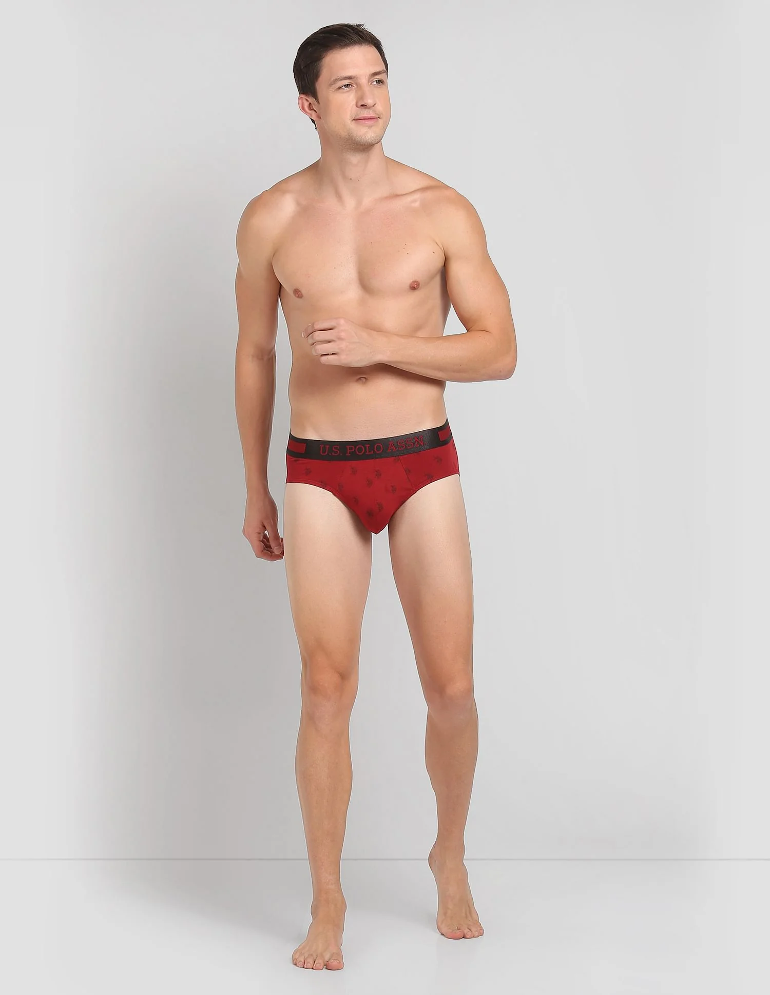Mid Rise Brand Print PB002 Premium Briefs - Pack Of 1 - Image 3