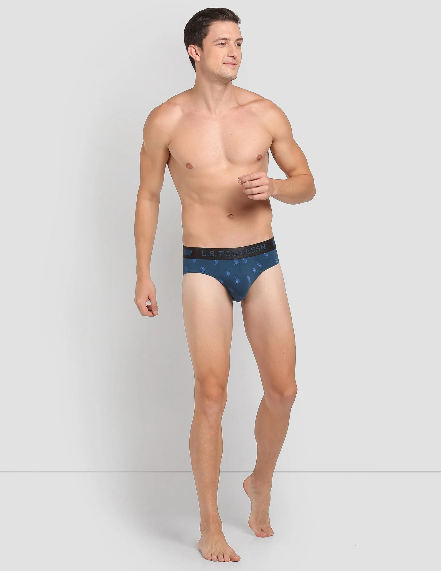 Mid Rise Brand Print PB002 Premium Briefs - Pack Of 1 - Image 3