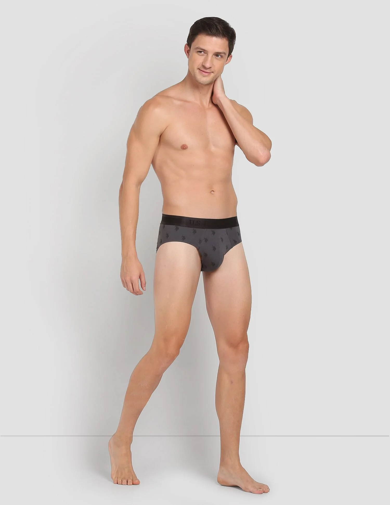 Mid Rise Brand Print PB002 Premium Briefs - Pack Of 1 - Image 3