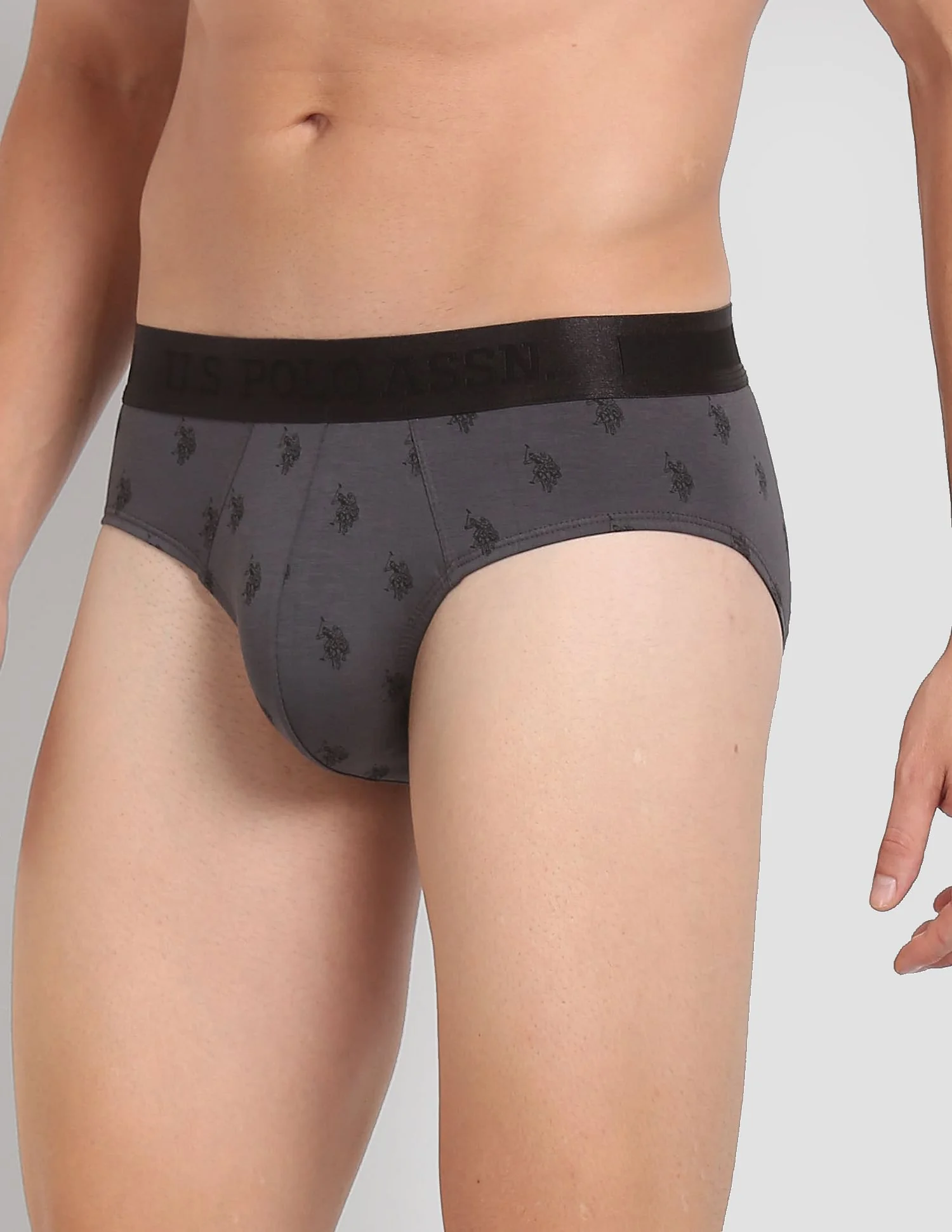 Mid Rise Brand Print PB002 Premium Briefs - Pack Of 1 - Image 4