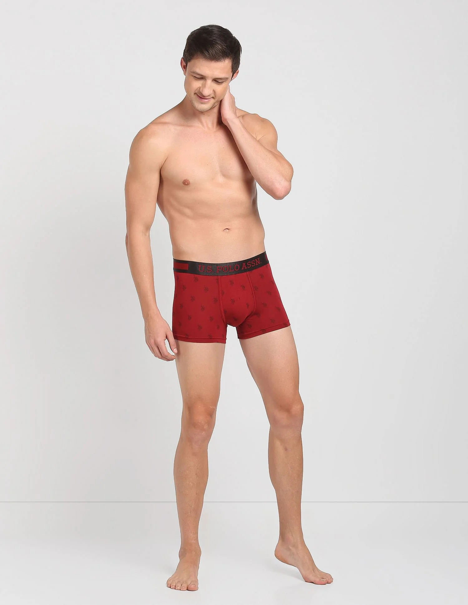 Mid Rise Brand Print PT002 Premium Trunks - Pack Of 1 - Image 3