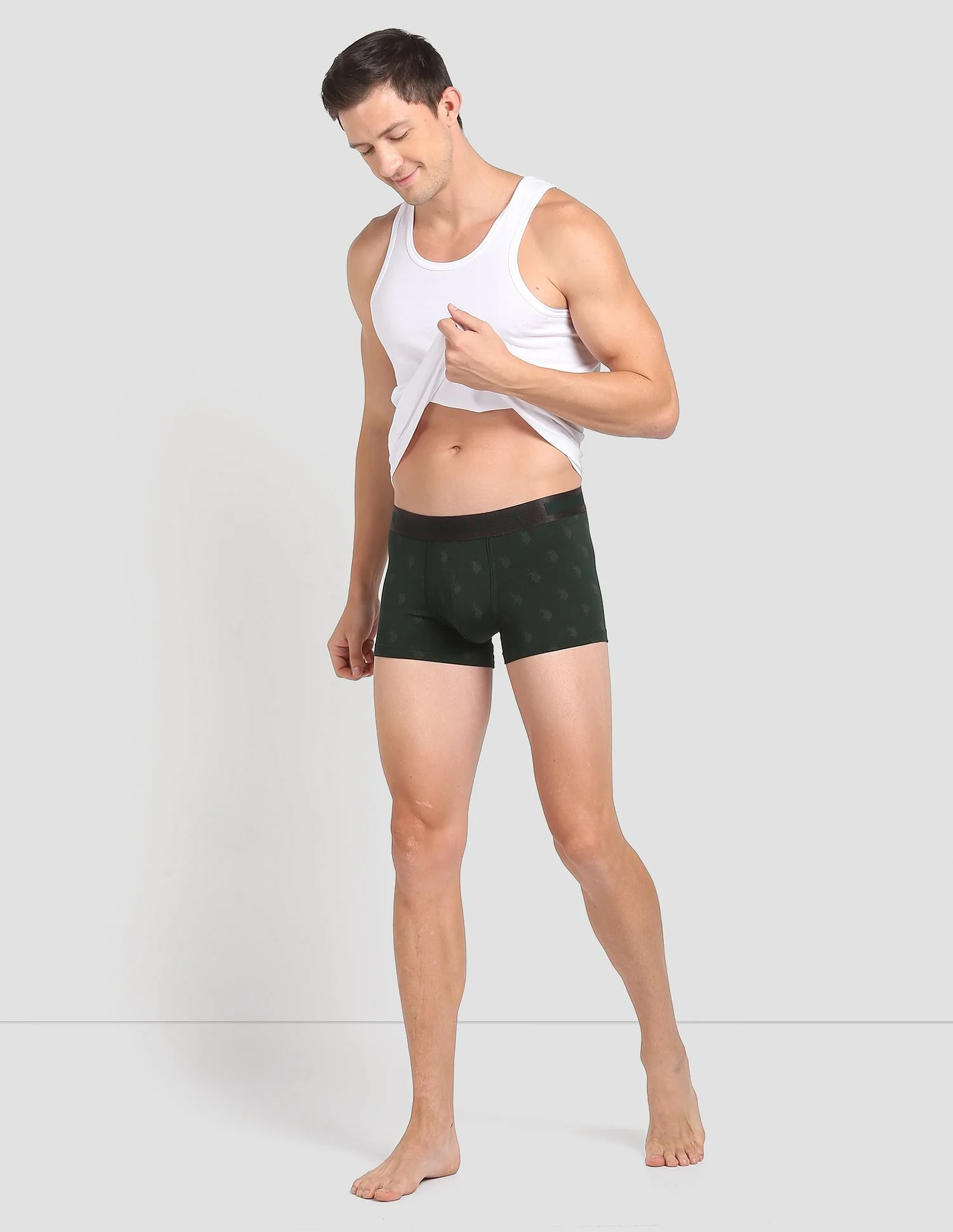 Mid Rise Brand Print PT002 Premium Trunks - Pack Of 1 - Image 3