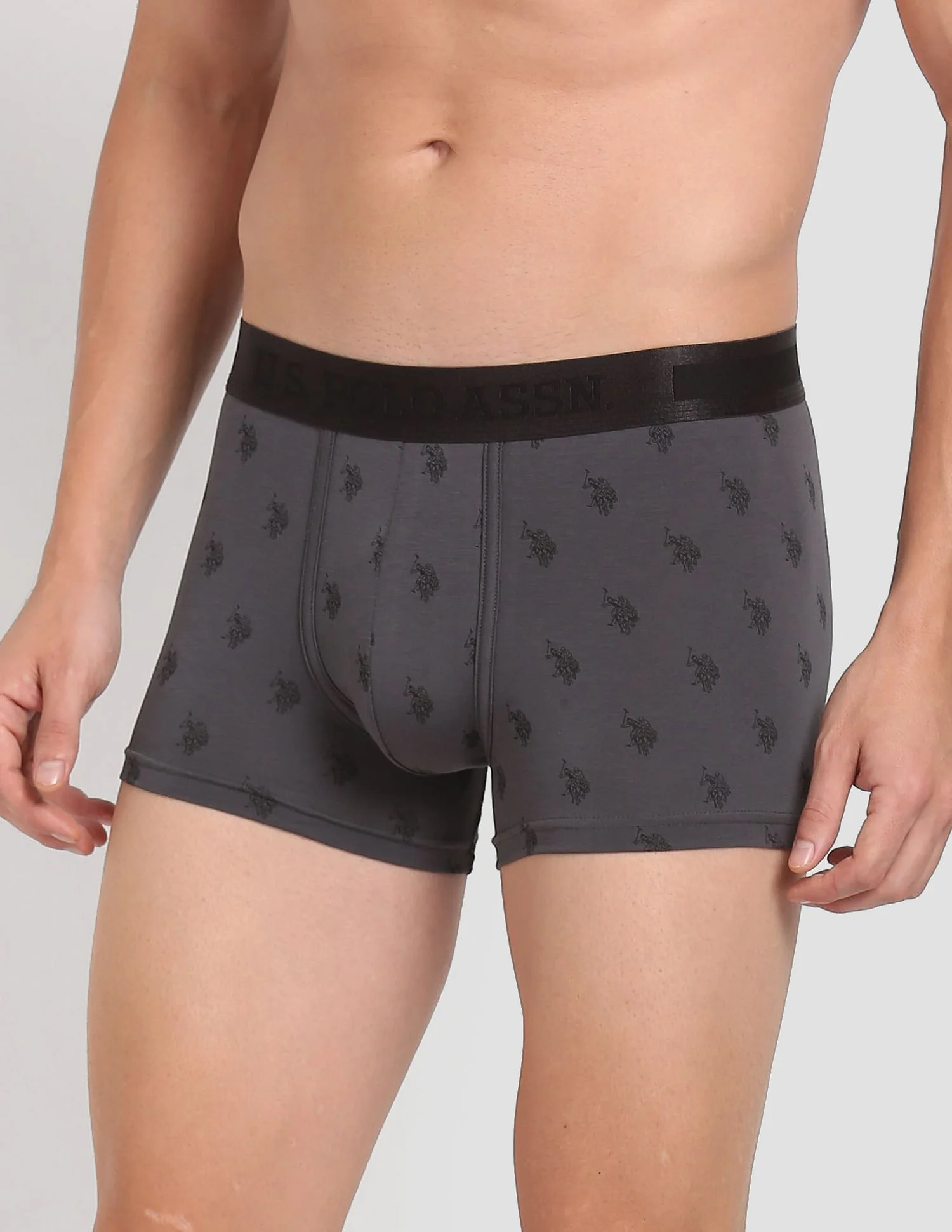 Mid Rise Brand Print PT002 Premium Trunks - Pack Of 1 - Image 4