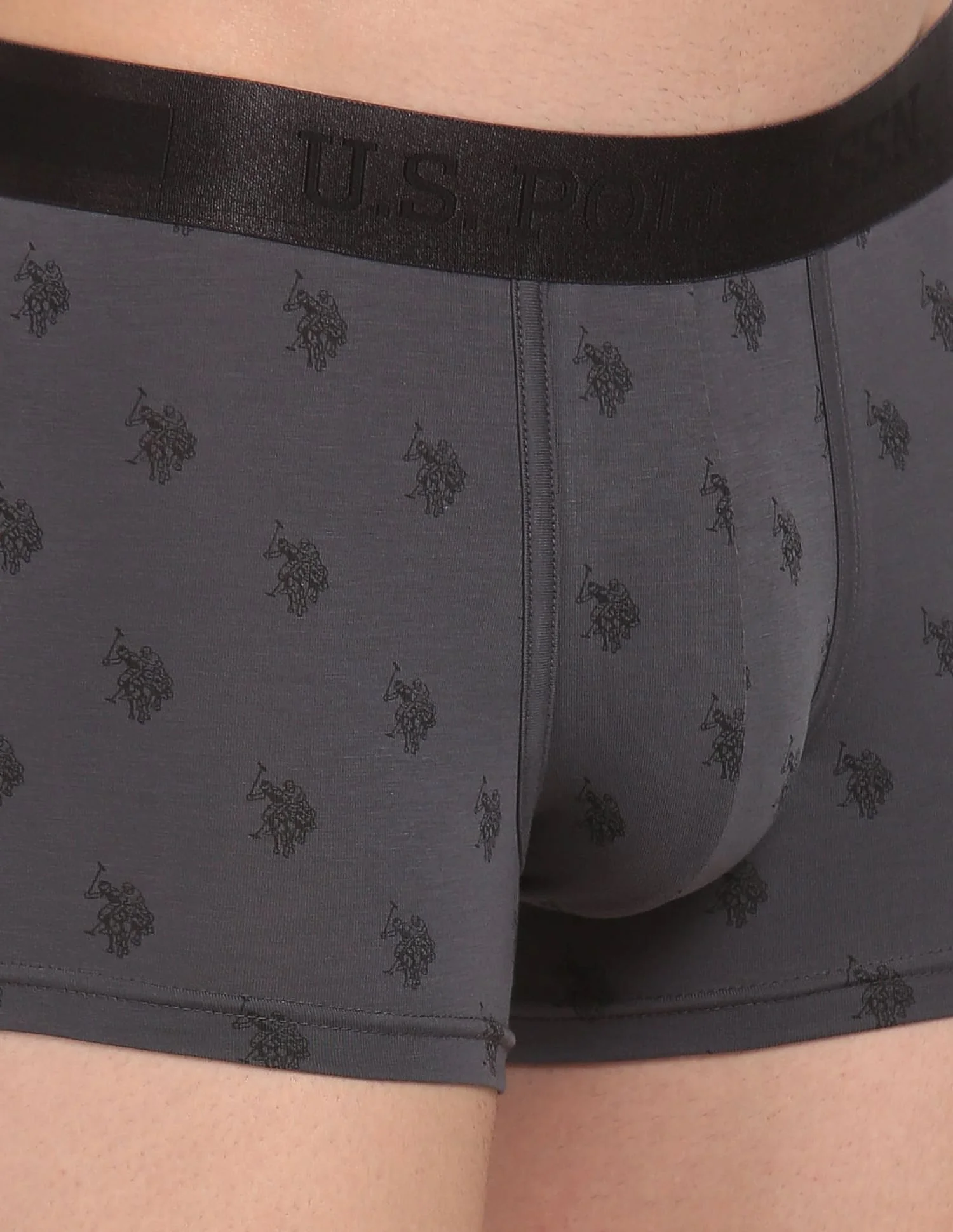 Mid Rise Brand Print PT002 Premium Trunks - Pack Of 1 - Image 6